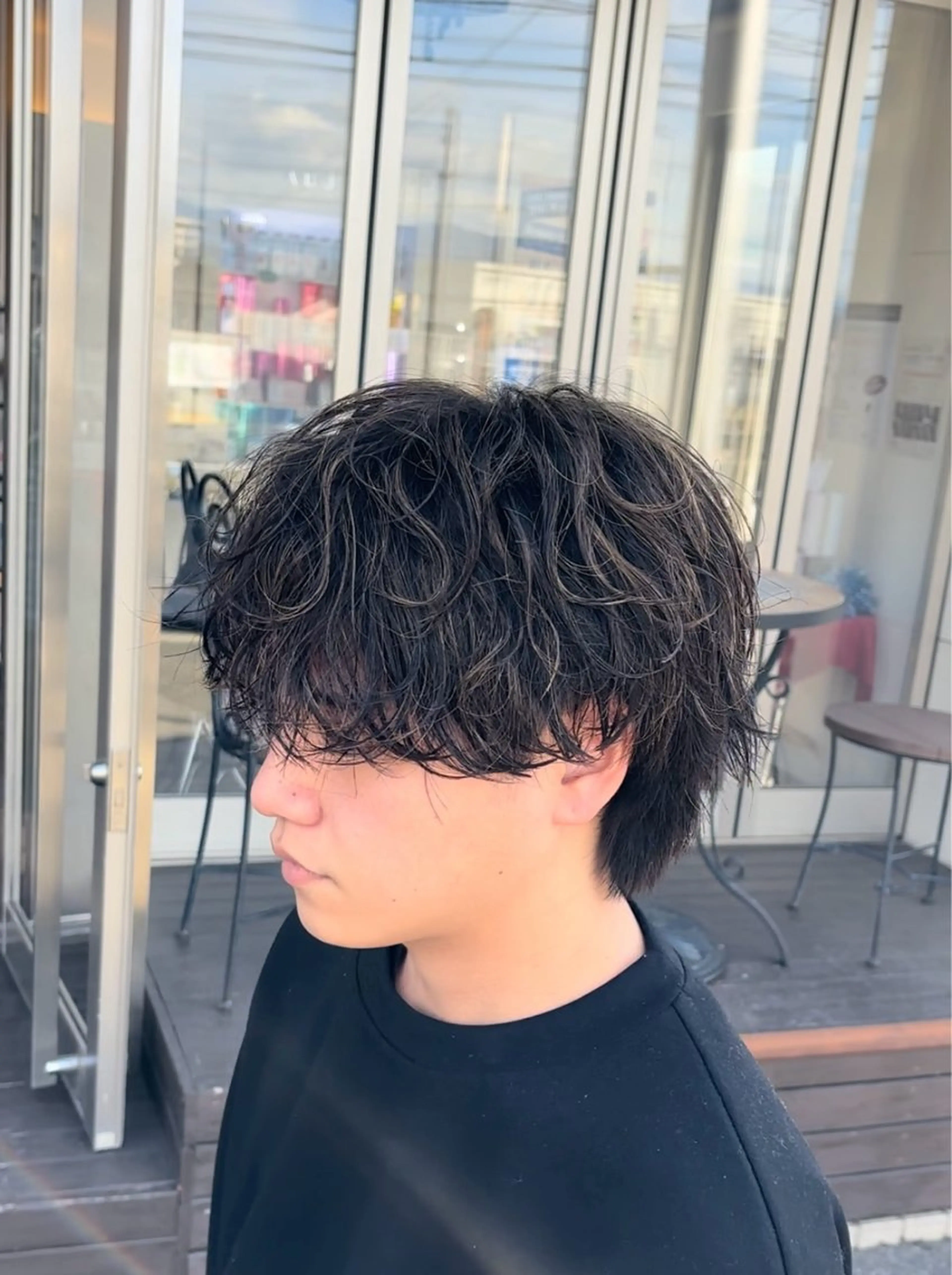 ショート パーマ カット パーマ 静岡/草薙パーマ メンズバレイヤージュのヘアスタイル