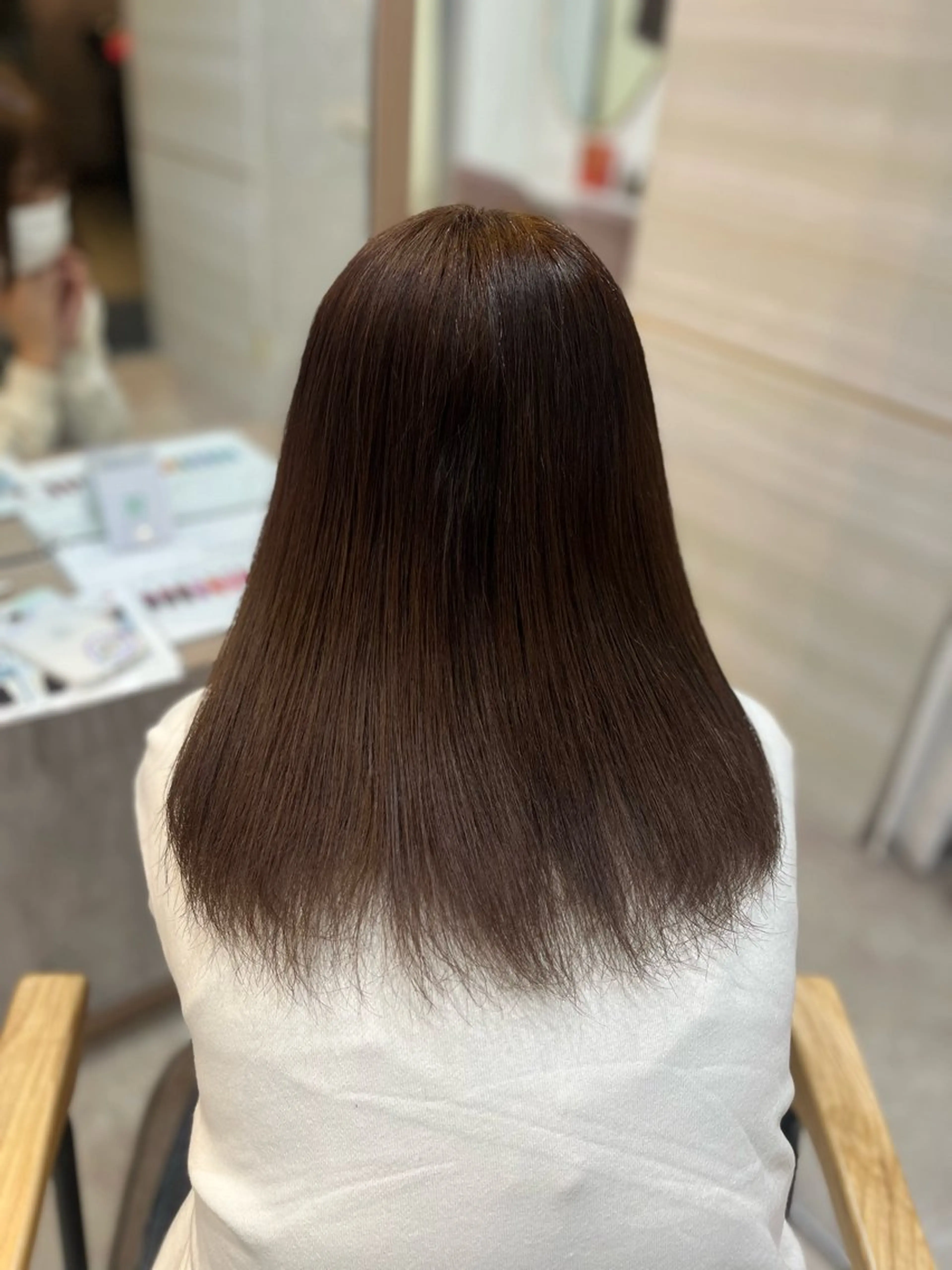 ミディアム カラー ブリーチ ブラウンカラー ダブルカラー オリーブブラウン 💙Ami💙 elubylovisのヘアスタイル