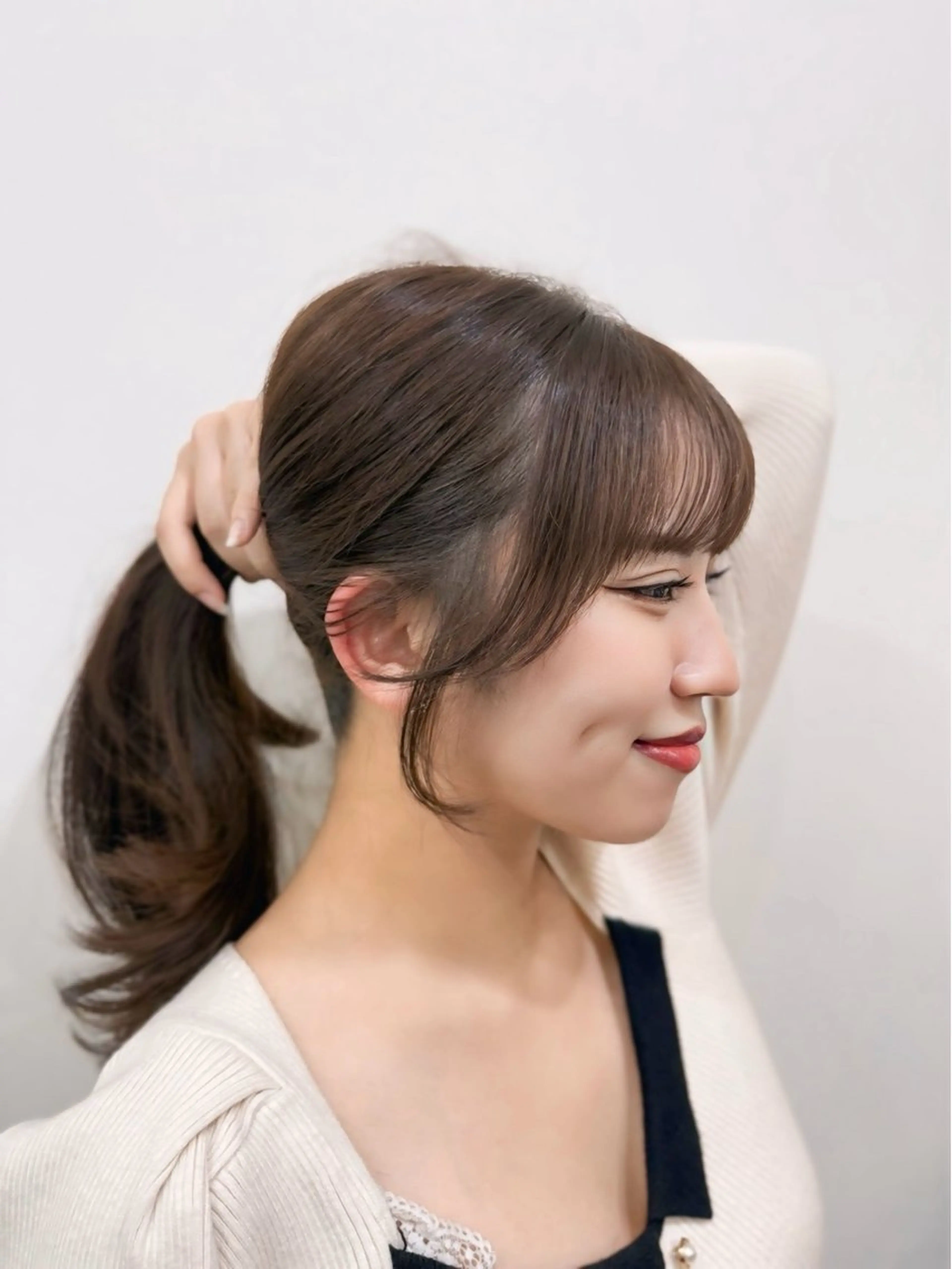 ロング くびれヘア 顔周りカット 韓国風ヘア 韓国風パーマ/ 菅沼 成郷のヘアスタイル