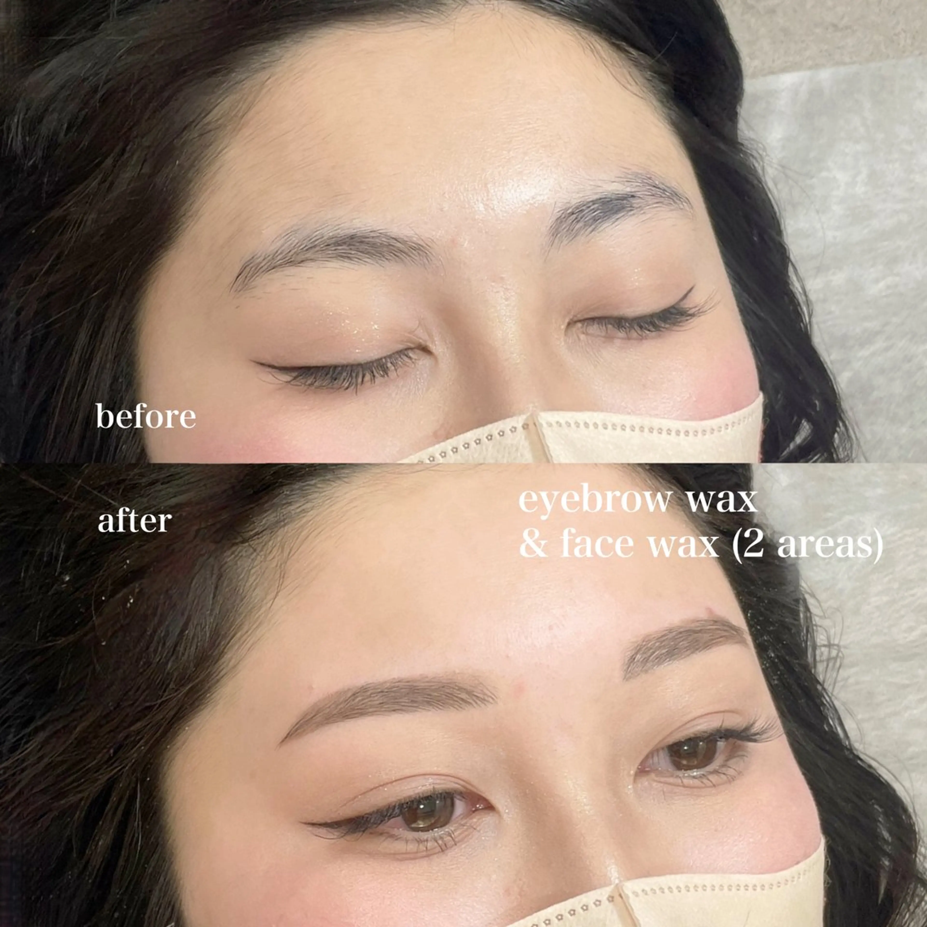 大人気★美眉wax＋2部位フェイスWax♩ ※再来の方はお電話にてご予約くださいの写真