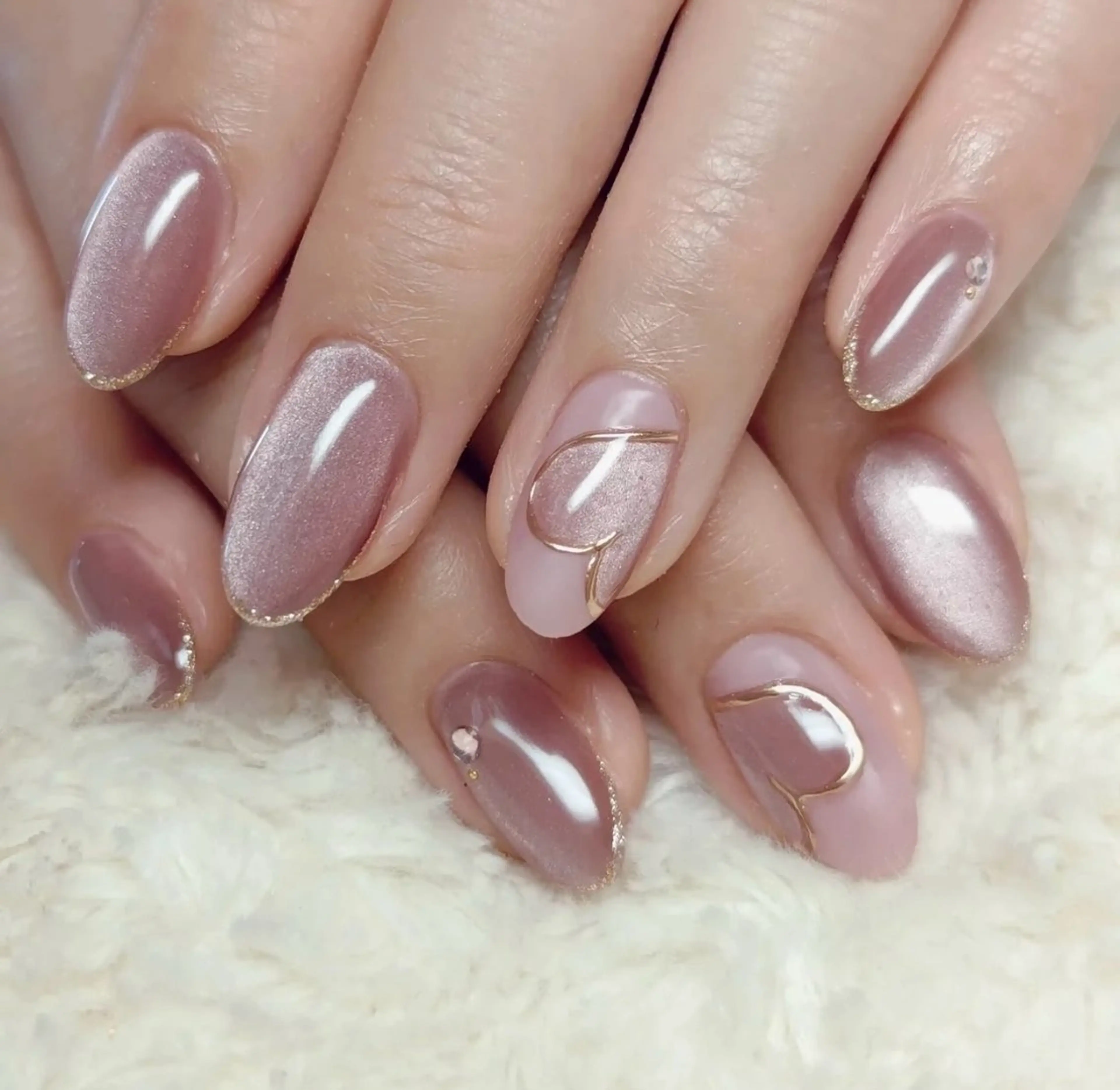 ネイル シンプルネイル ハンドネイル JISOO ANA.CHUOのネイルデザイン