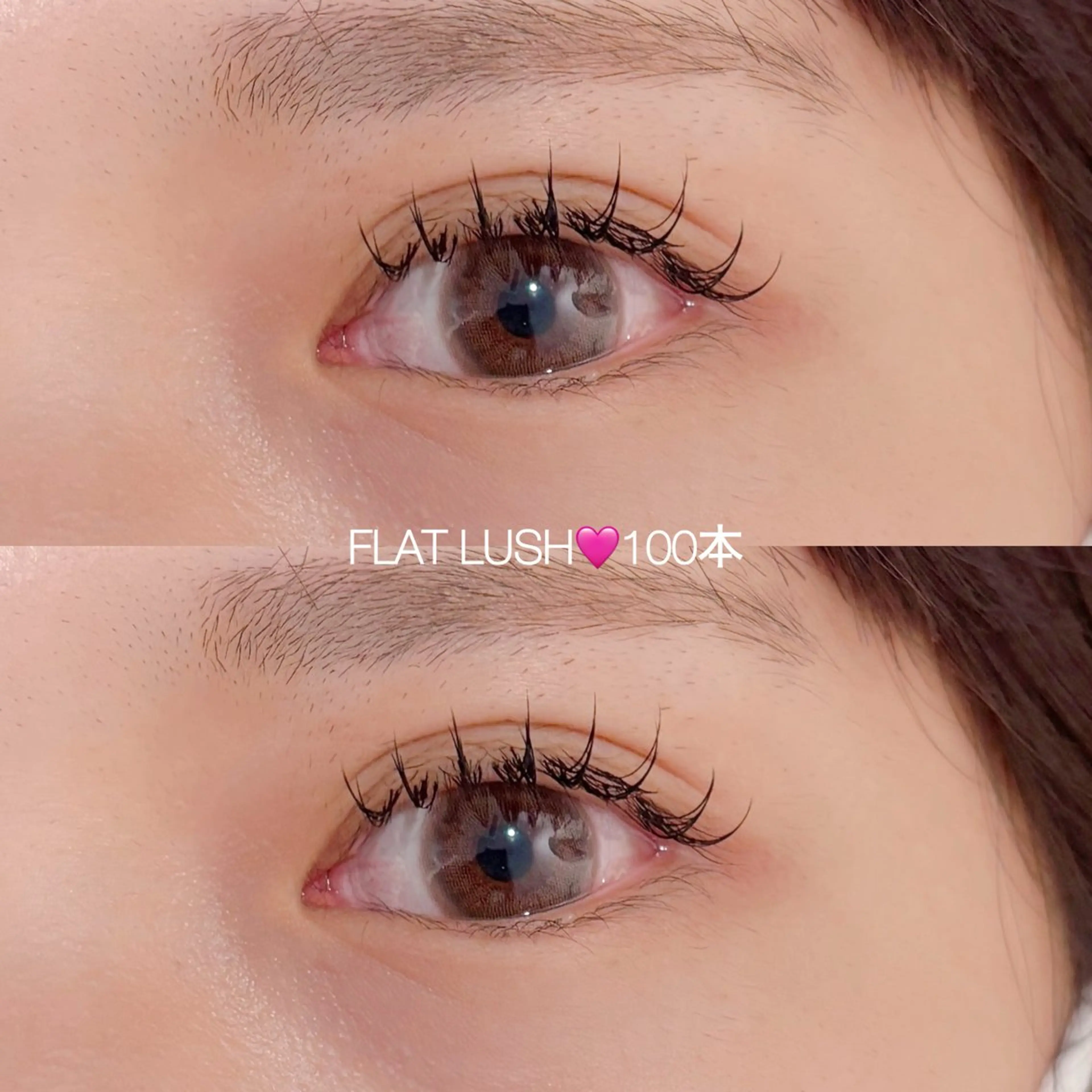 マツエク・マツパ キュート フラットラッシュ CreBiA🎀 ayaのマツエク・マツパデザイン