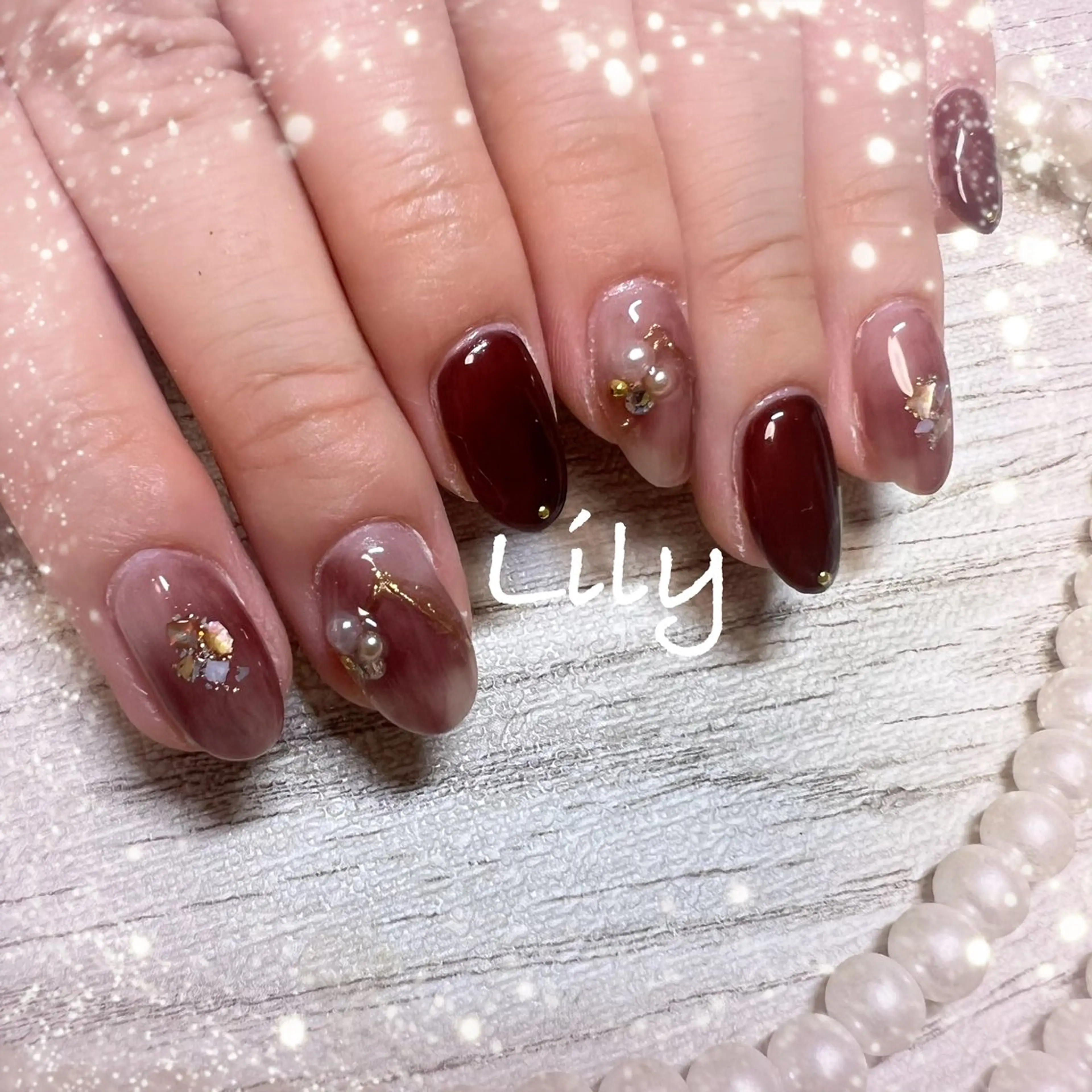 ネイル ハンドネイル Nailsalon Lilyのネイルデザイン