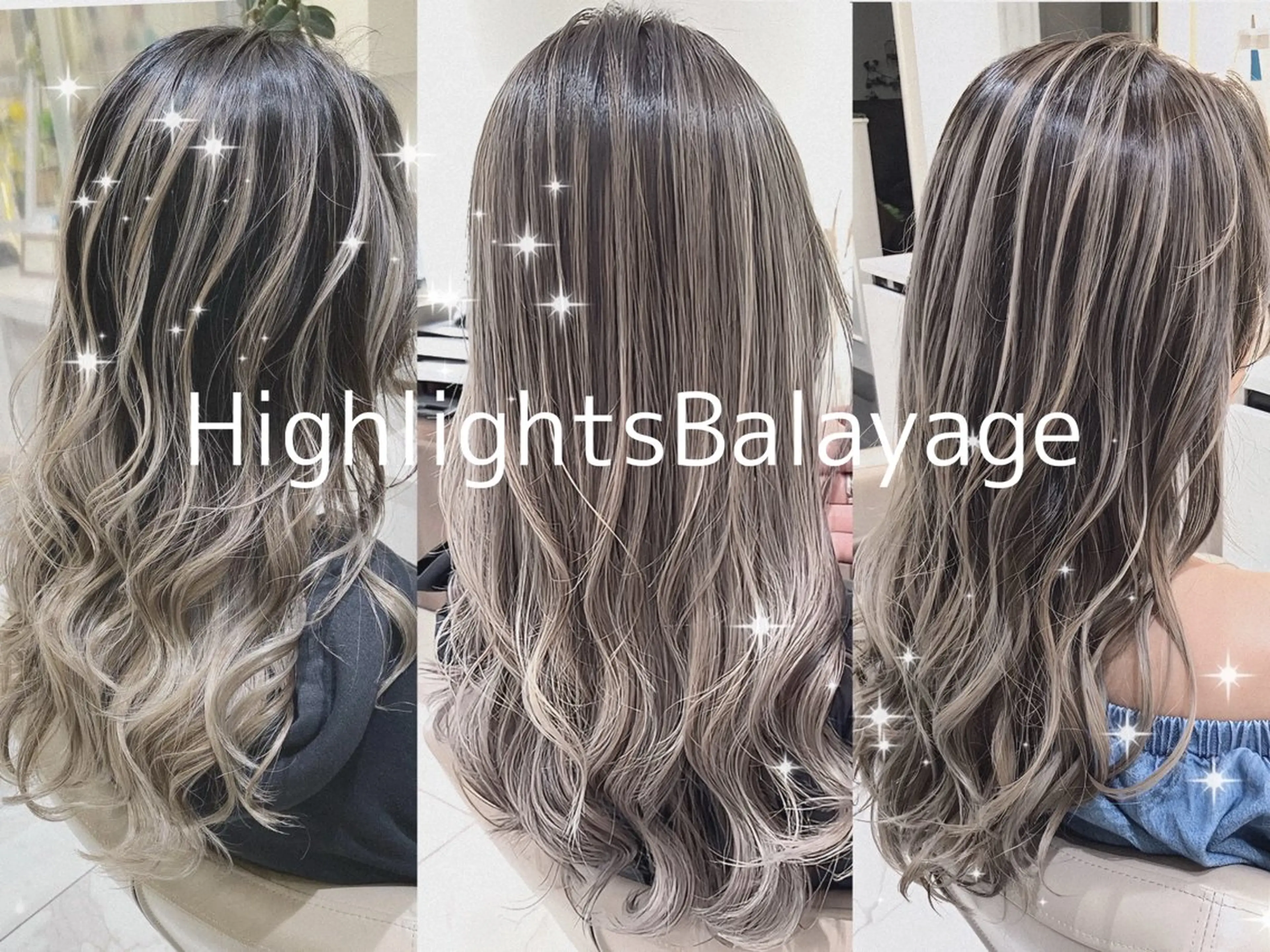 ロング カラー バレイヤージュ ベージュカラー グレージュ ハイライトカラー ミルクティーベージュ ヘアカラー トリートメント 澤田 隆誠のヘアスタイル
