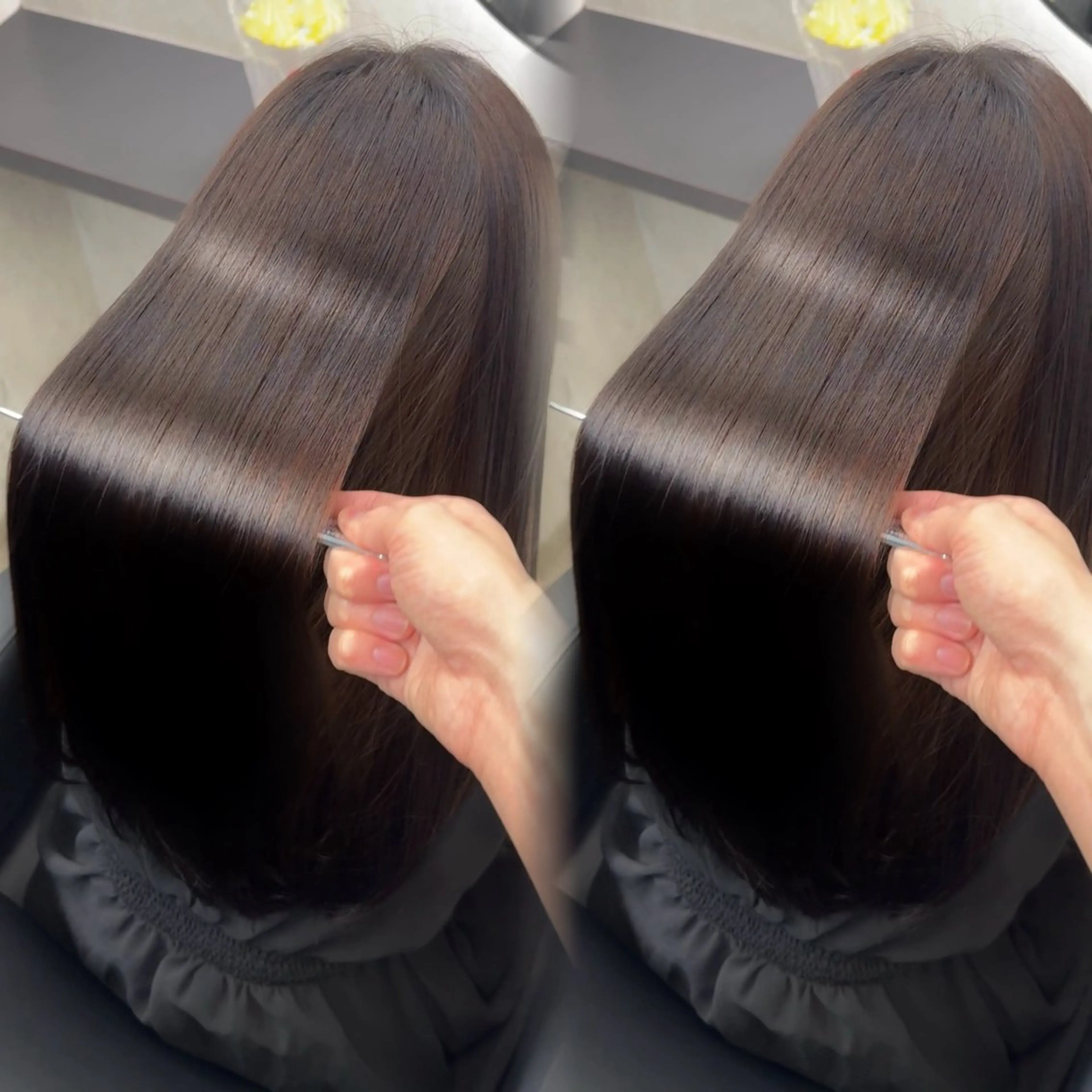 ロング カラー ヘアアレンジ カット ヘアカラー 縮毛矯正 新宿 /髪質改善 ヒュウガのヘアスタイル
