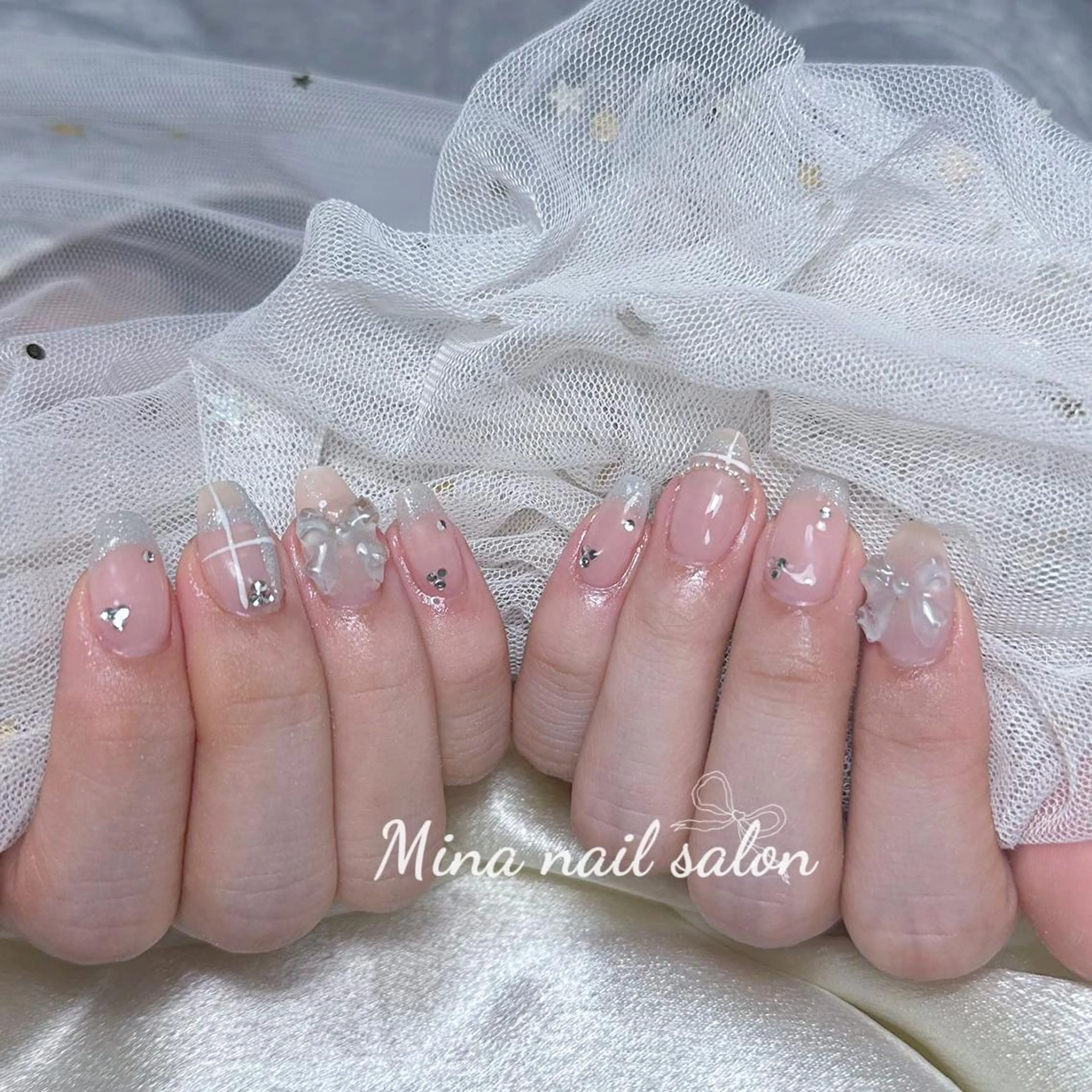 ネイル Mina🧸 韓国風ネイル🎀のネイルデザイン