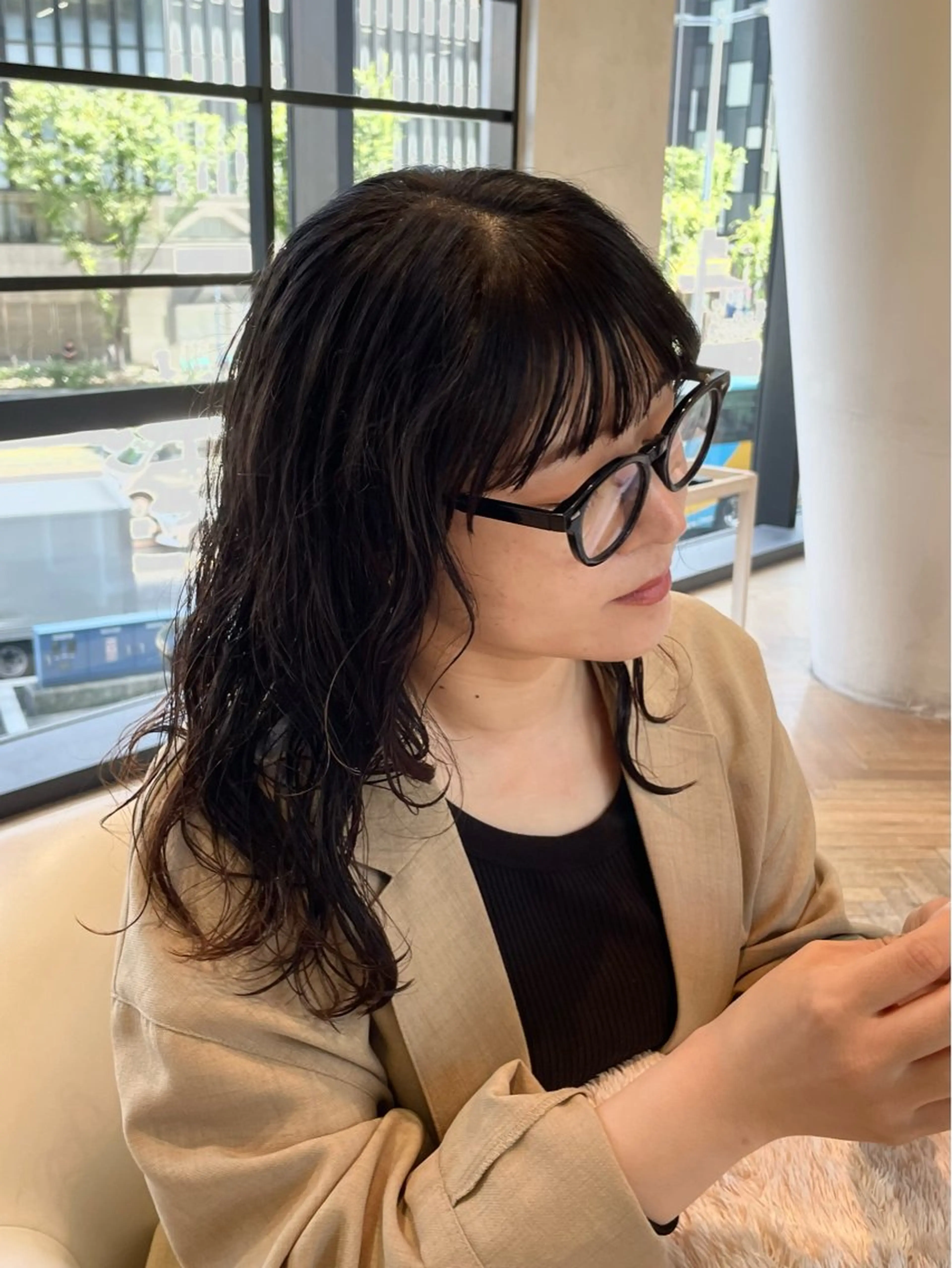 ロング カラー カット ヘアカラー トリートメント ELLE salon サエのヘアスタイル