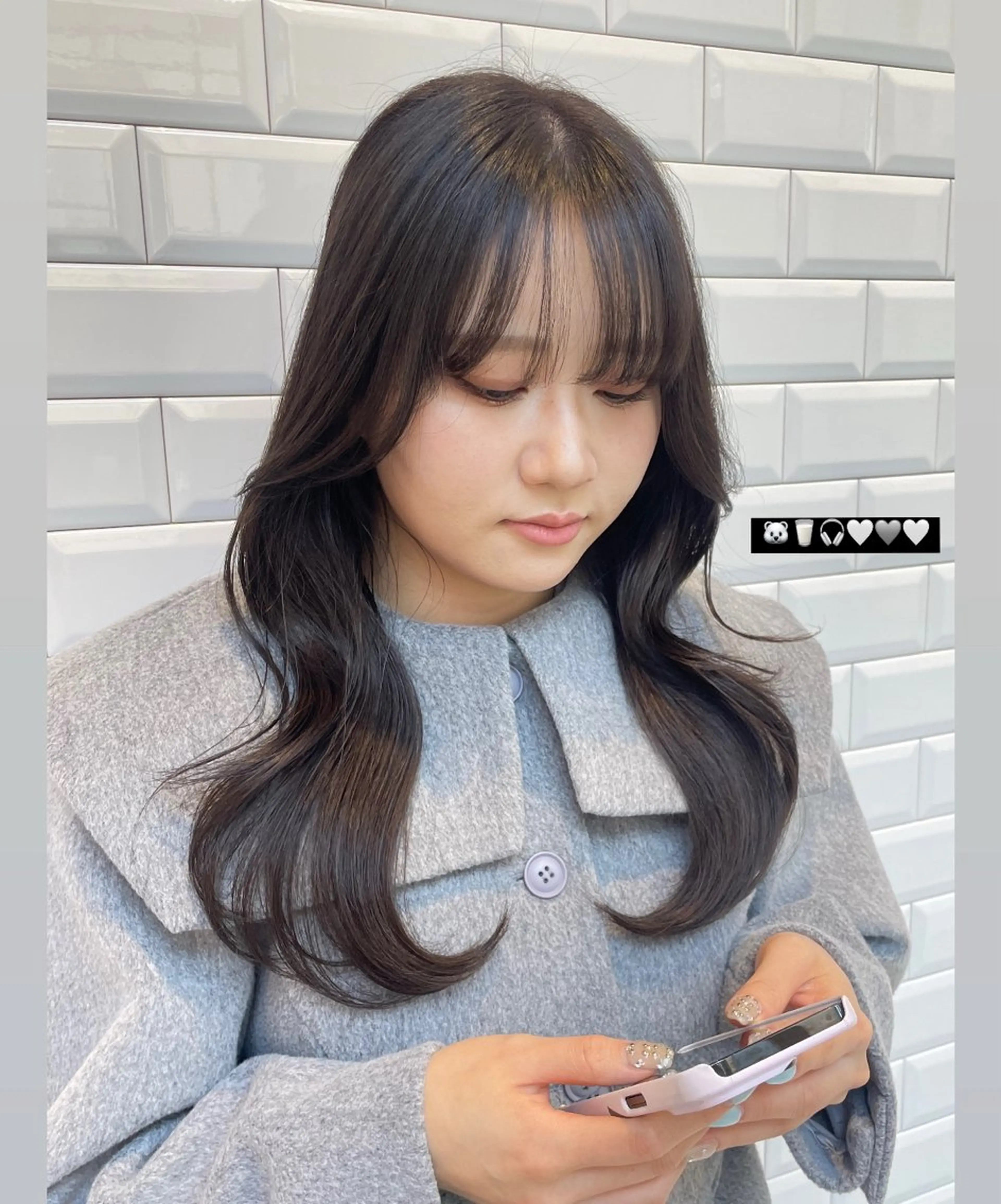 セミロング ハッシュカット ハイレイヤー 韓国風ヘア レイヤーカット ワイドバング カット ヘアカラー トリートメント ❤︎︎韓国ヘア❤︎︎ 𝑺𝒉𝒊𝒉𝒐のヘアスタイル