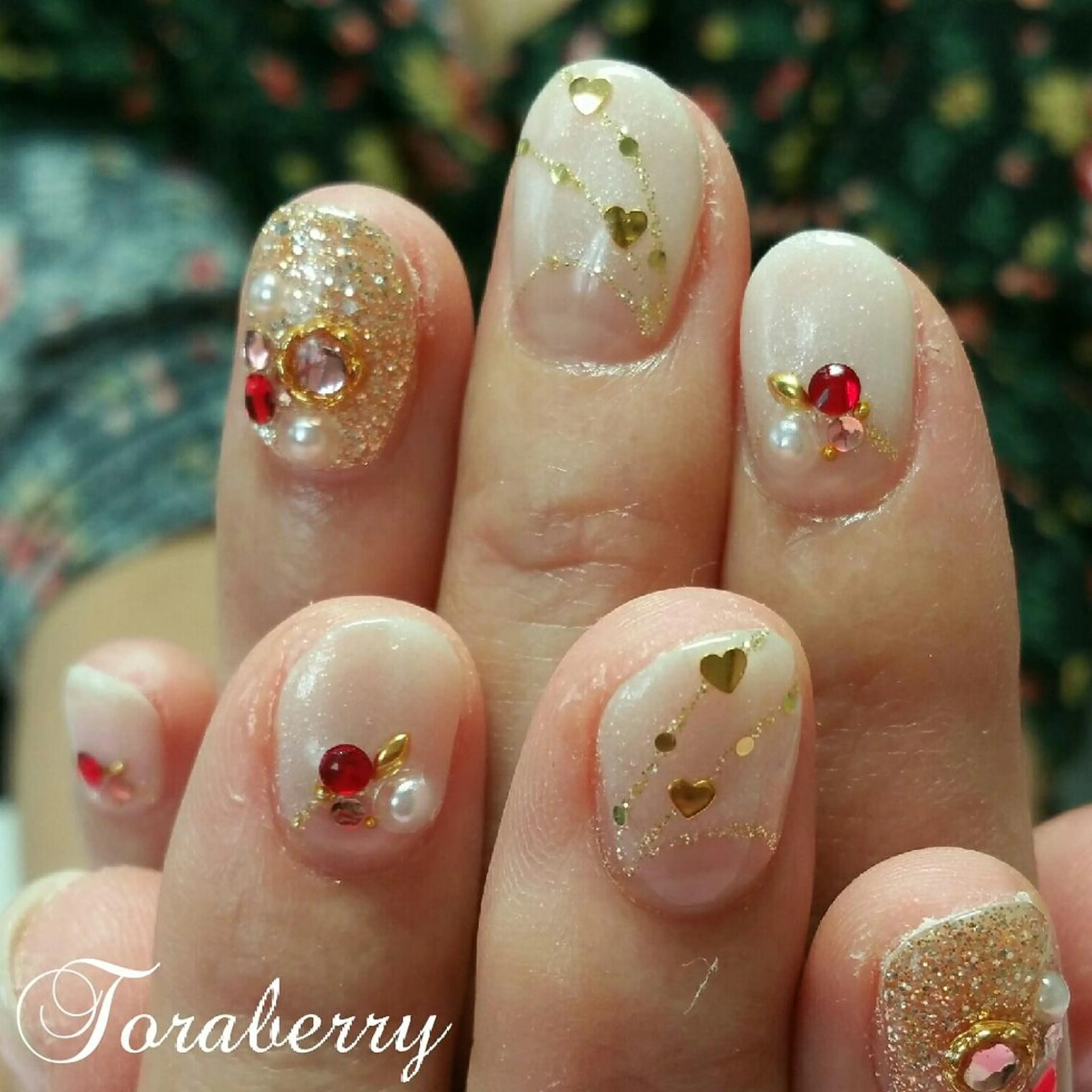 ネイル バレンタイン ネイリスト なつみのネイルデザイン