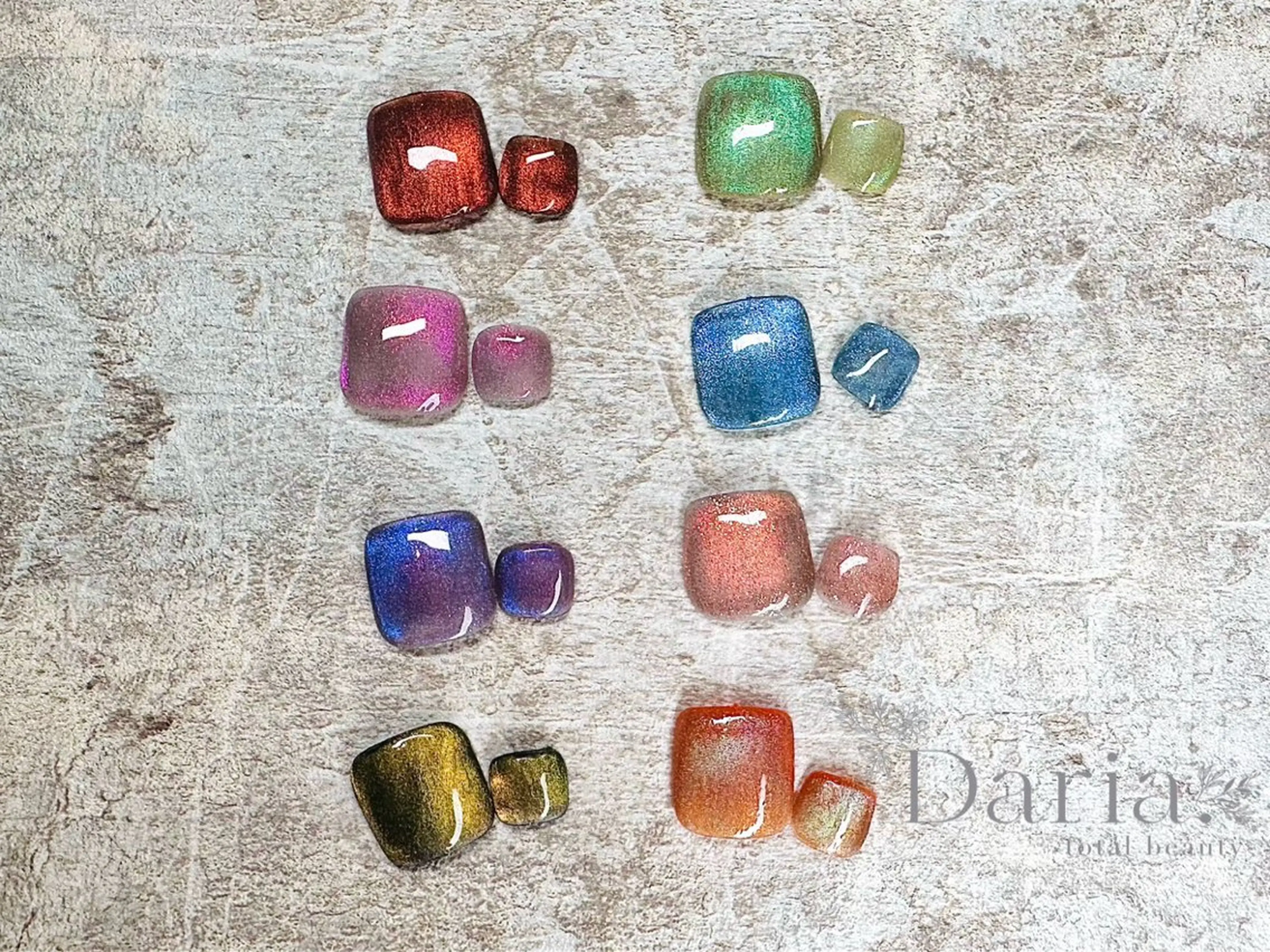 ネイル フットネイル マグネットネイル ワンカラーネイル Daria. nailのマツエク・マツパデザイン