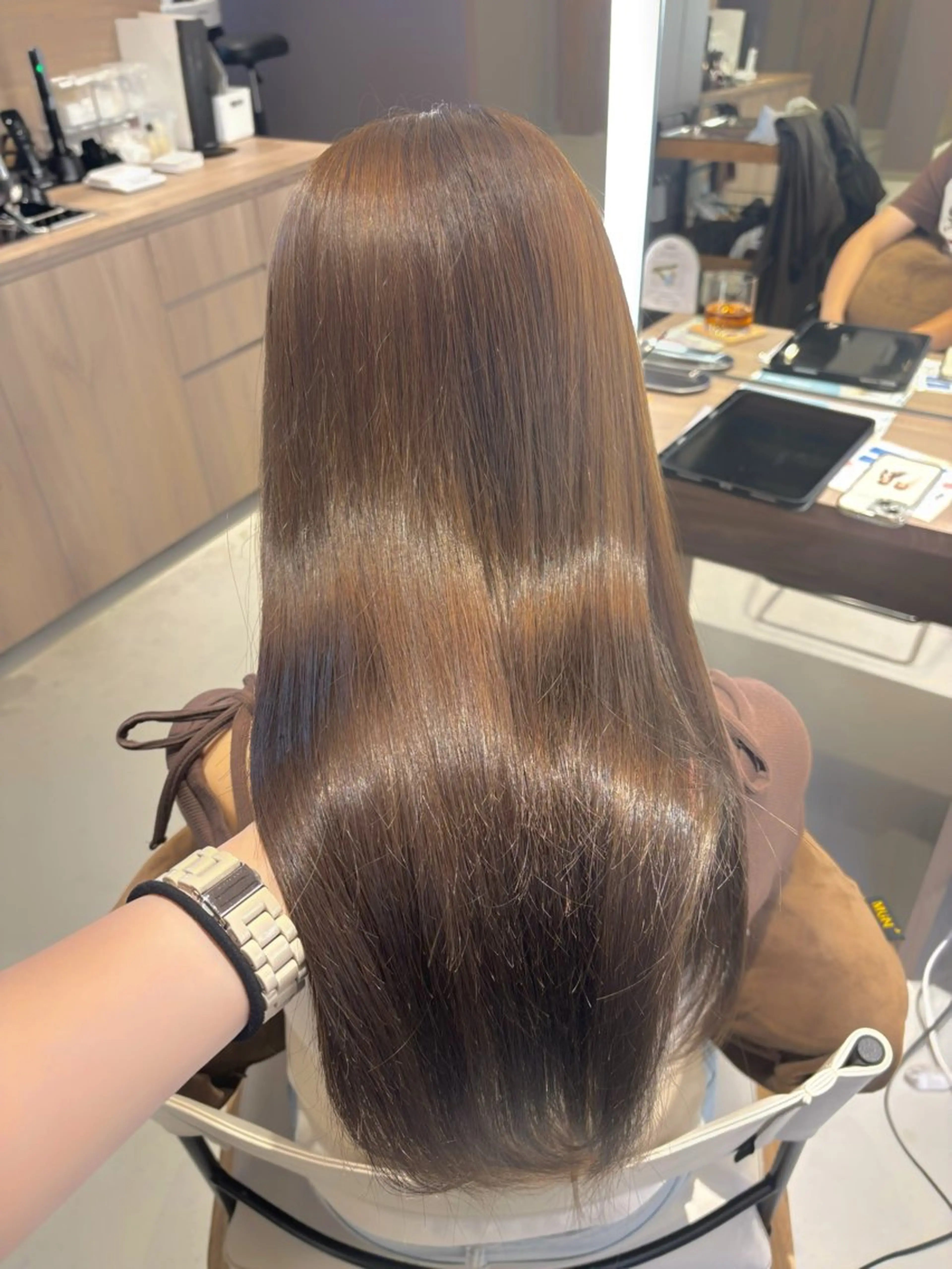 ロング カラー ベージュカラー ブリーチ ブリーチなしカラー ヘアカラー レイヤーカット/ボブ /nene🍥⋆*のヘアスタイル