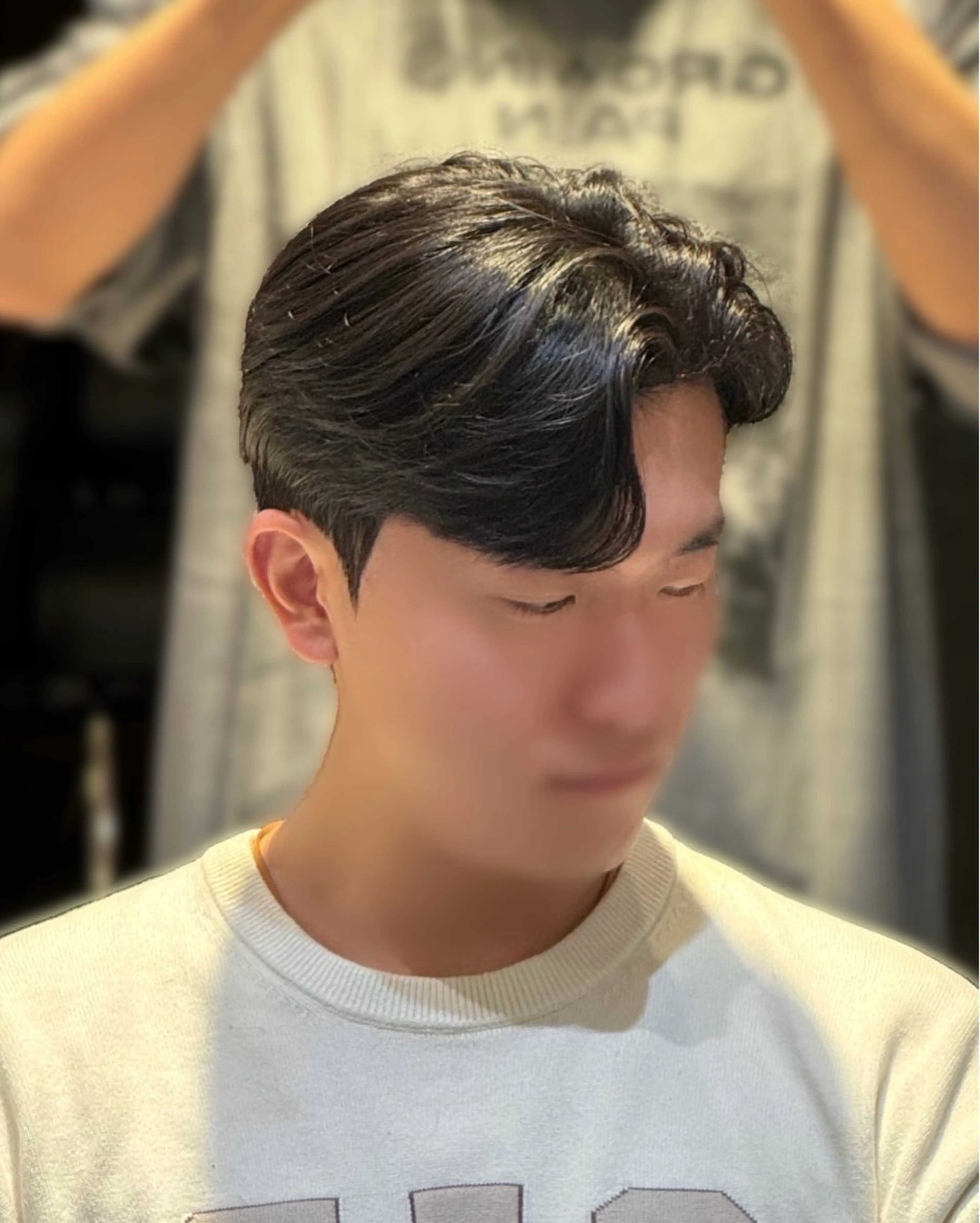 ショート パーマ メンズ KIM 🇰🇷 カルマ／ダウンパーマのヘアスタイル
