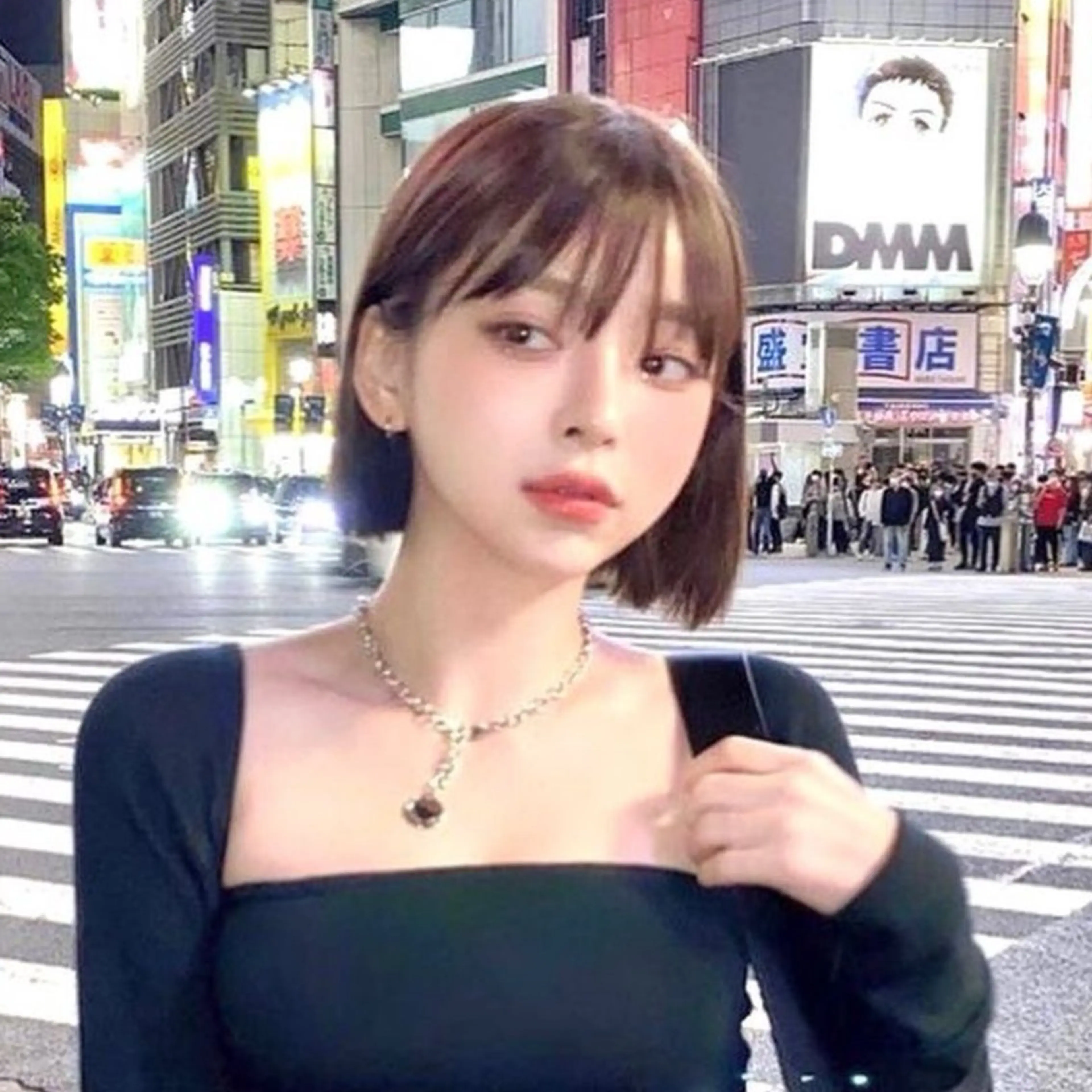 ショート カラー 山崎/韓国縮毛矯正 レイヤー髪質改善のヘアスタイル