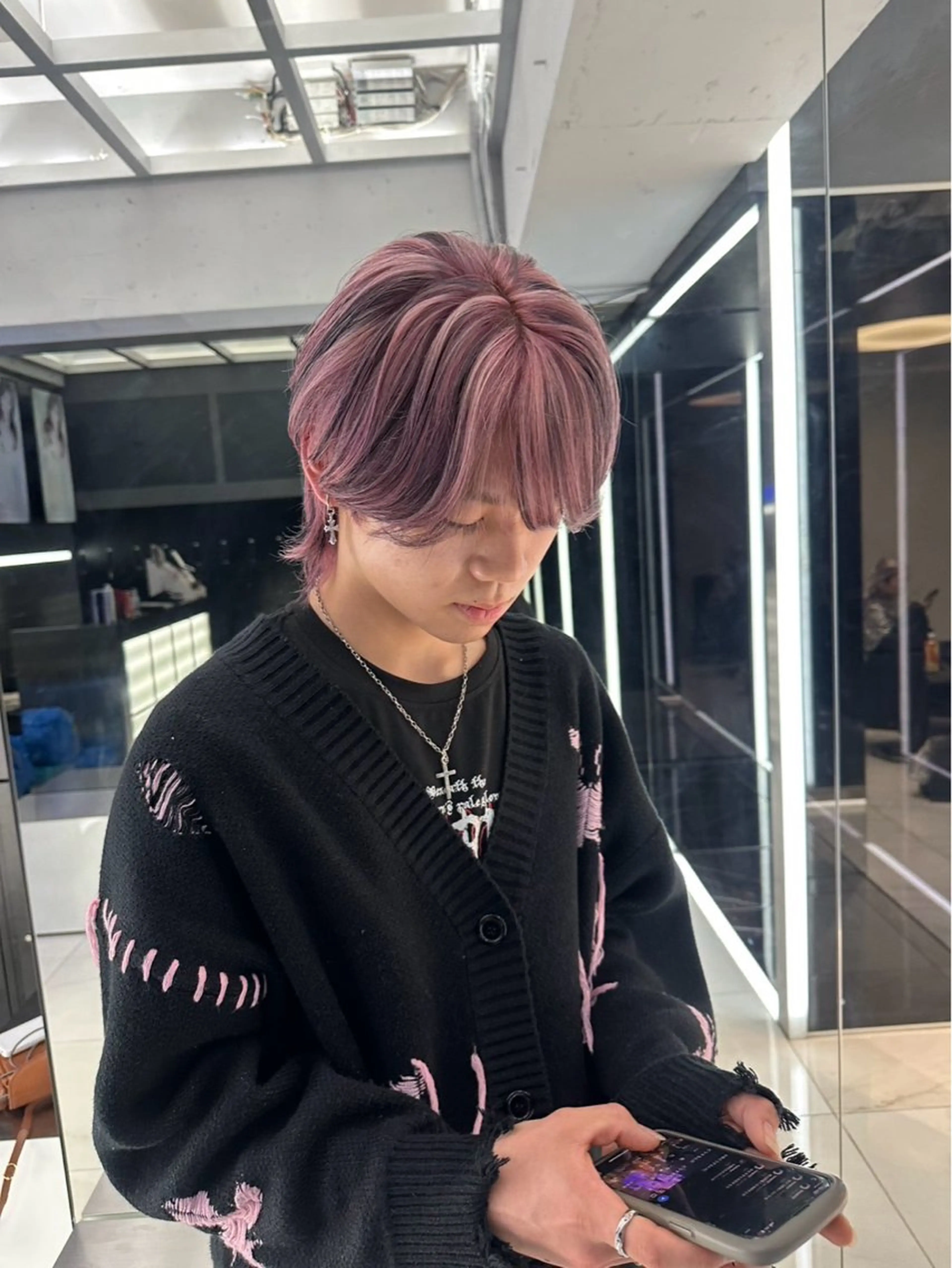 カラー メンズ ヘアカラー りょうへい/ 全頭ブリーチ/渋谷のヘアスタイル