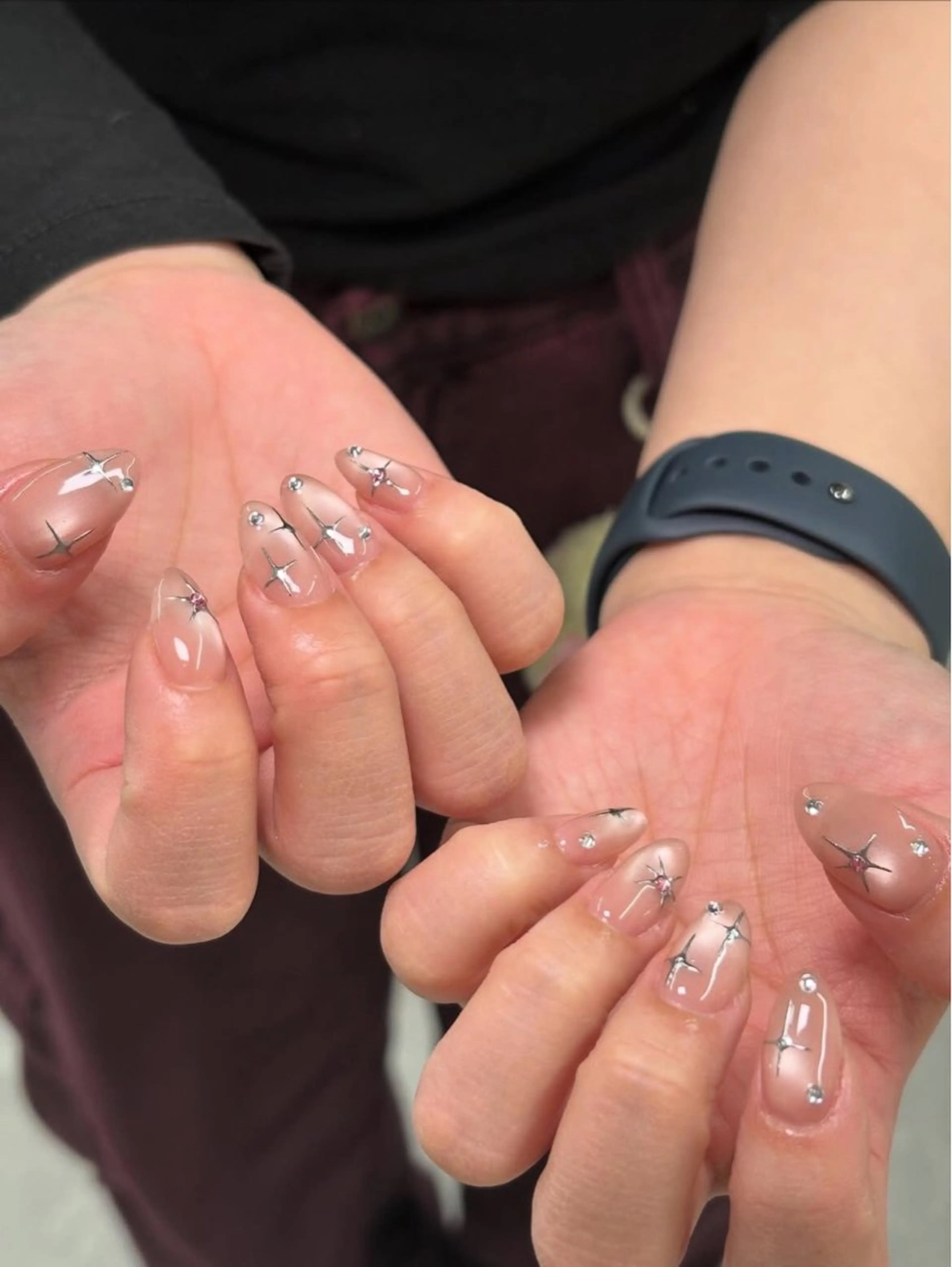 ネイル アートネイル 長さ出し 韓国ネイル ロングネイル スカルプネイル ハンドネイル Lumi de nails所属・Lumi de nailsのネイルデザイン