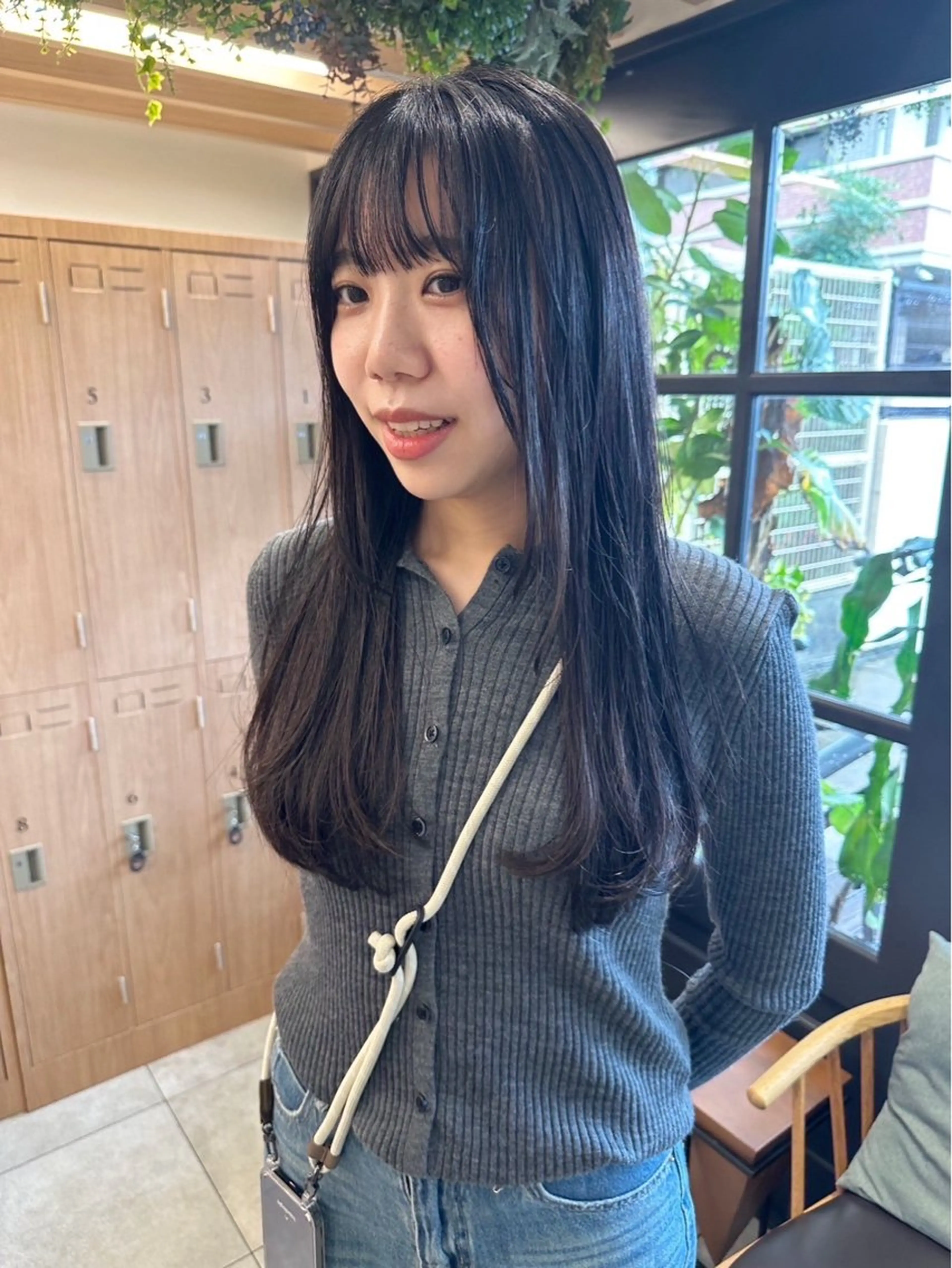 ロング カラー 透明感カラー 久保山 遥菜のヘアスタイル