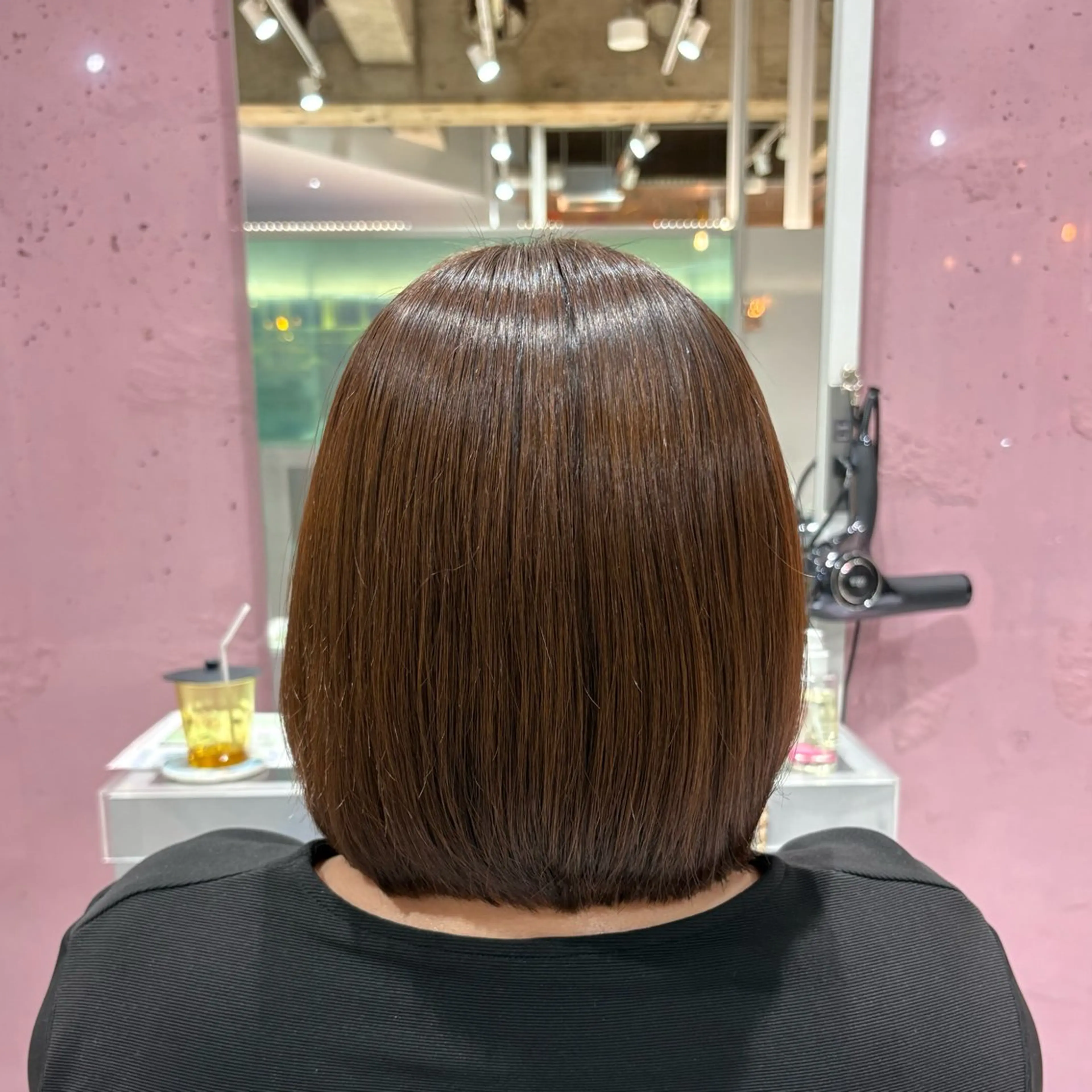 ショート パーマ 縮毛矯正 ブリーチカラー💛 モテ髪💛AMIのヘアスタイル