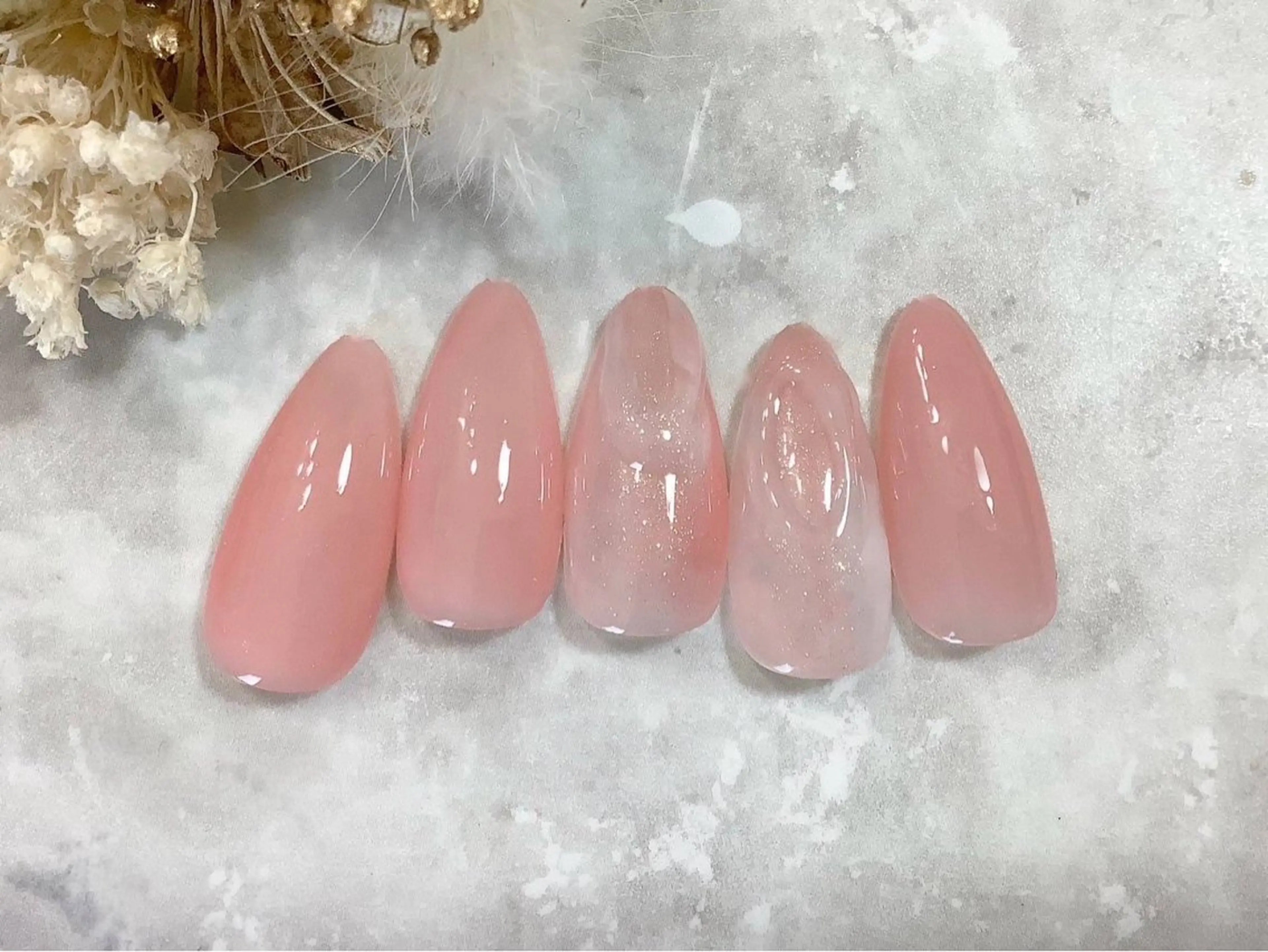 ネイル オフィスネイル シンプルネイル 【パラジェル・フィルイン】Nailsalon　Merci東中野所属・Merci shigaのネイルデザイン
