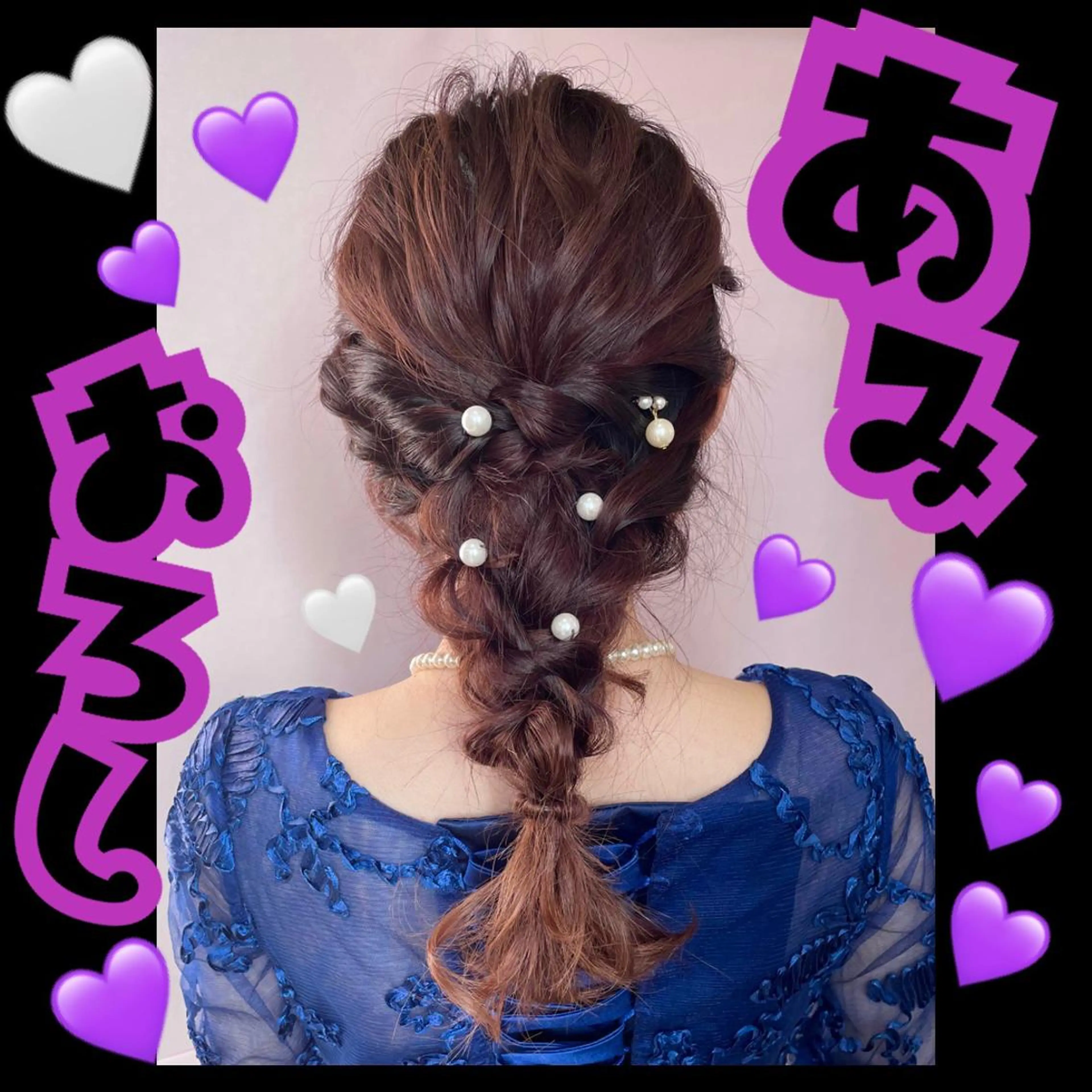 ロング ヘアアレンジ 結婚式・ブライダル ヘアセット Neo hair 谷町9丁目店所属・J (ジュリ)のヘアスタイル