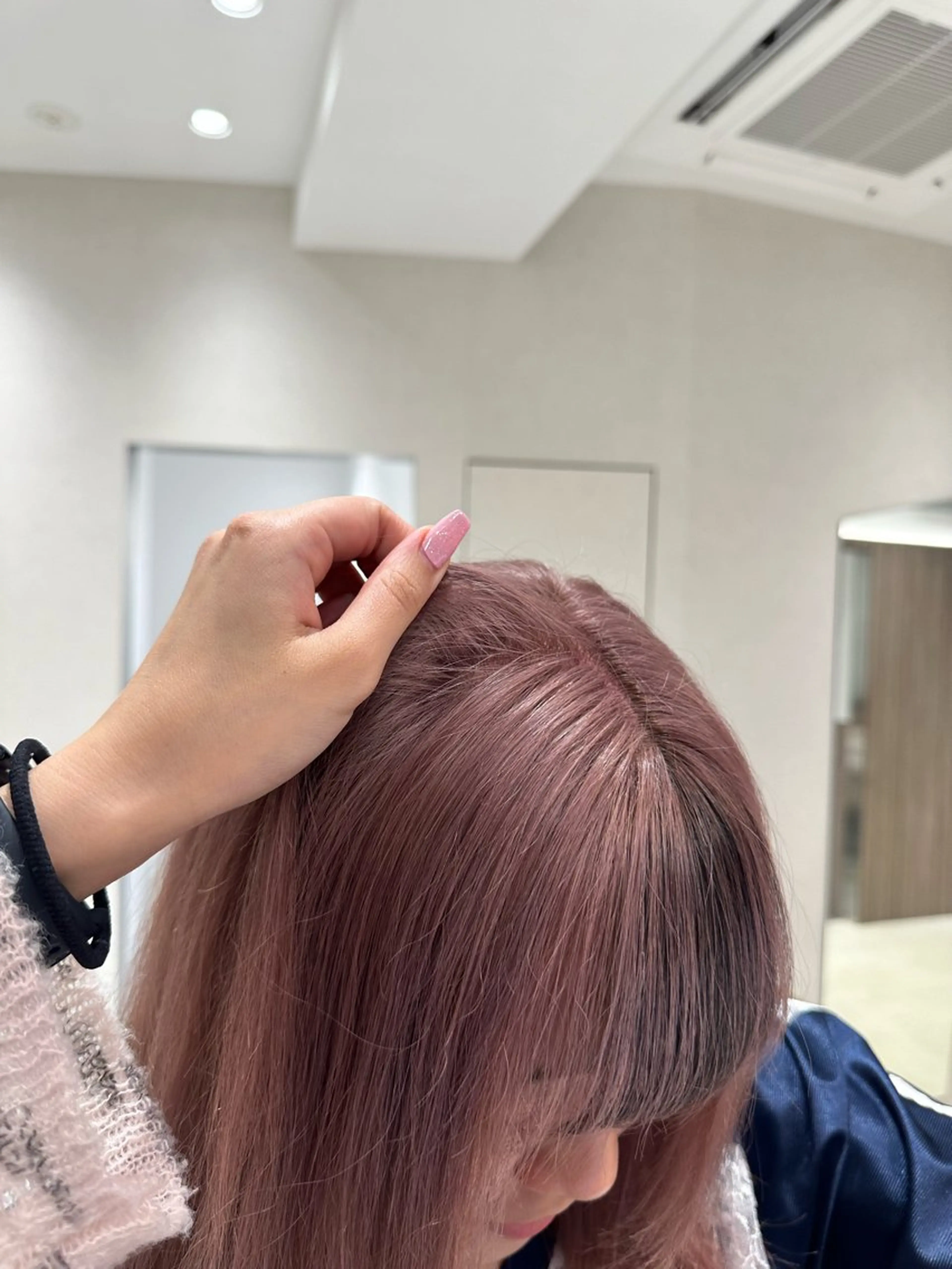 カラー マンツーマン/原宿/ 透明感カラー⭐️のヘアスタイル