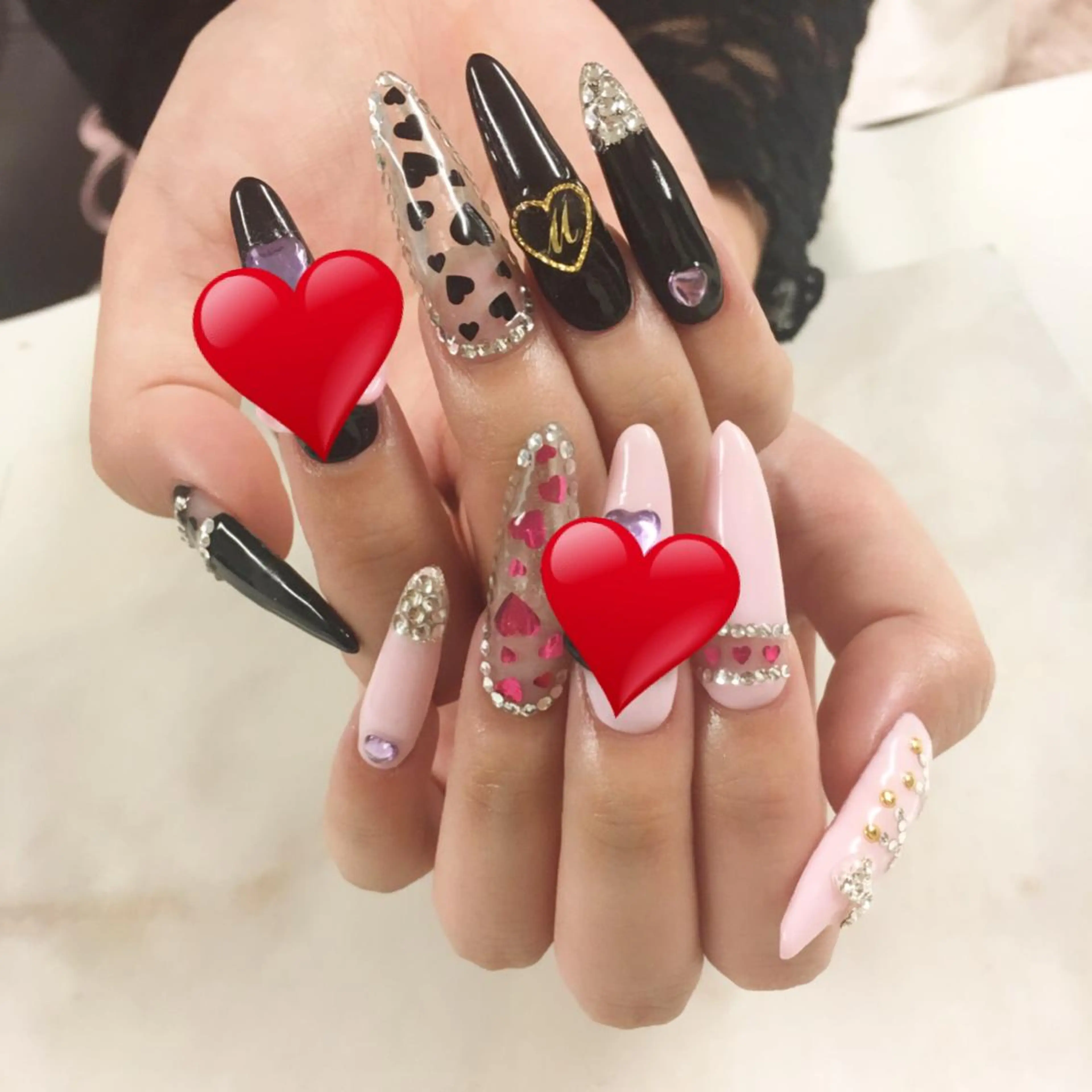 ネイル ロングネイル スカルプネイル SHINE NAILのネイルデザイン