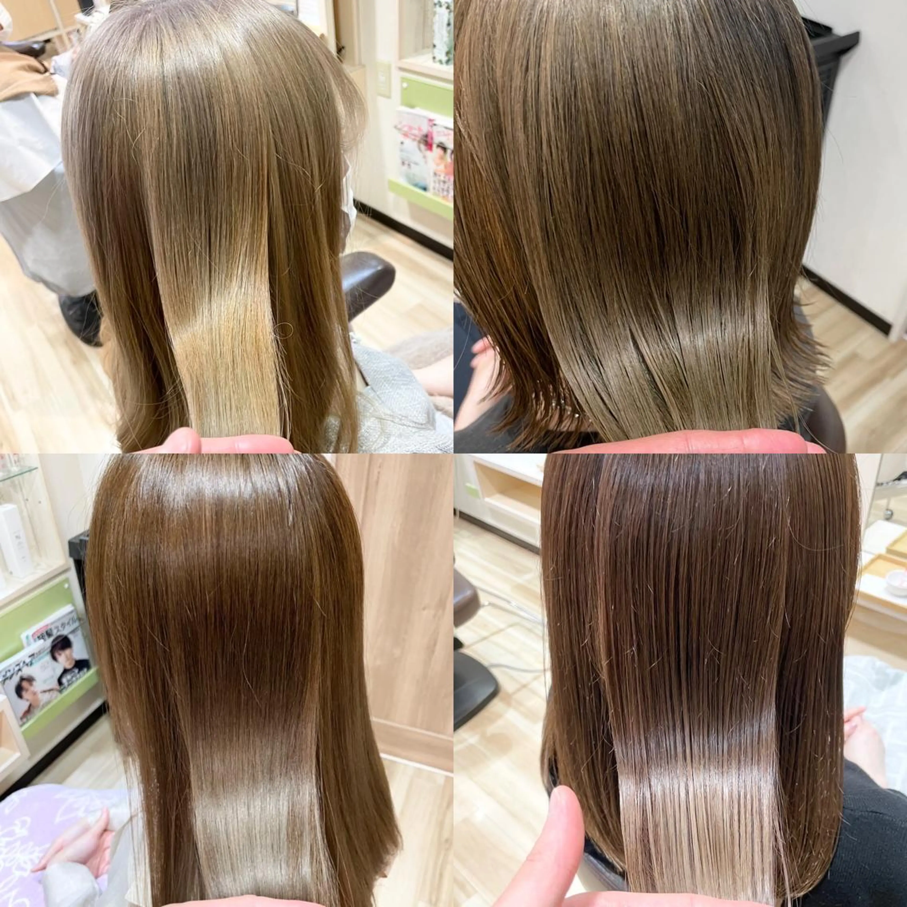 ミディアム カラー カット ヘアカラー トリートメント 🌈派手髪ハイトーン 🌈鈴木亮太🌈のヘアスタイル