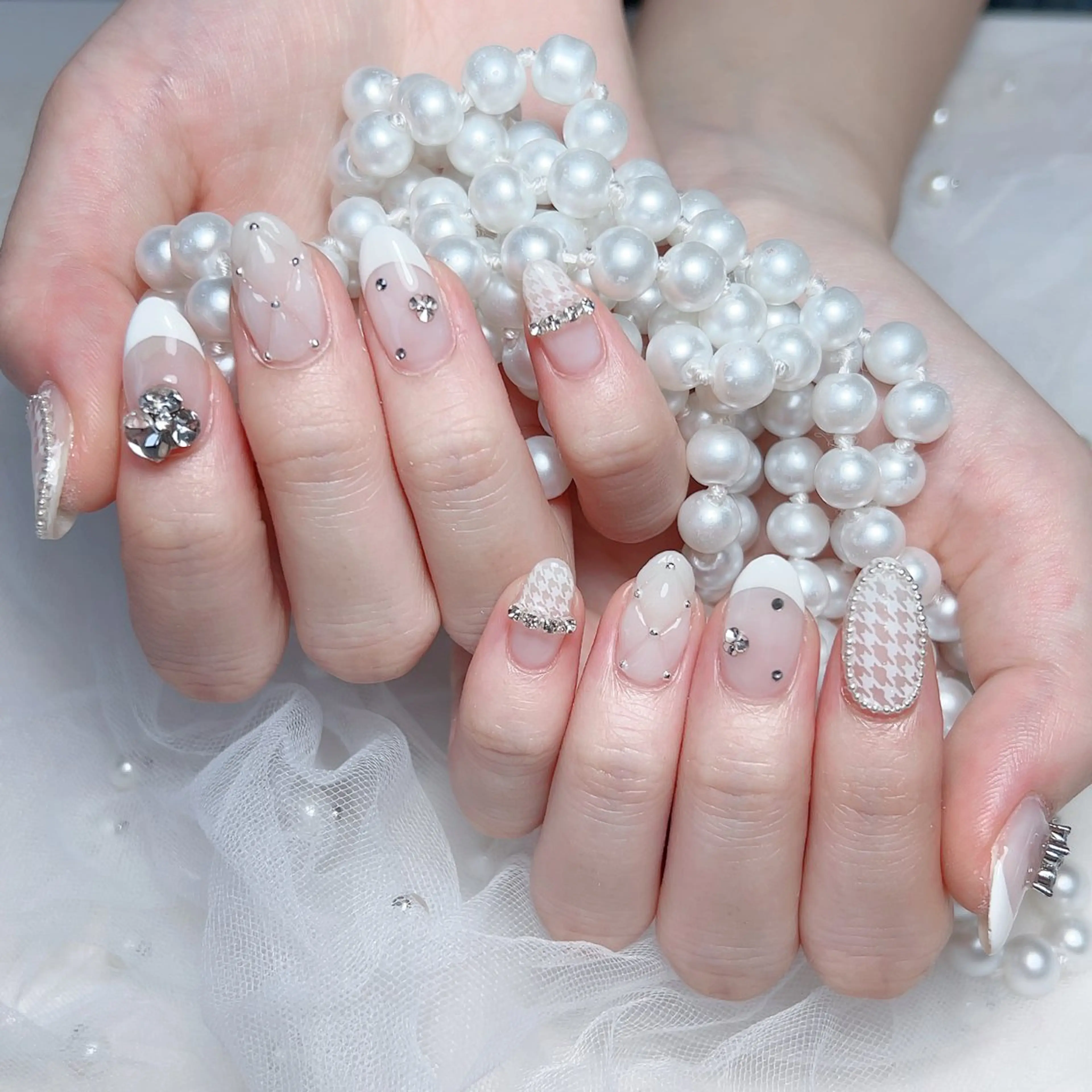 ネイル ハンドネイル M🌷nail 長さだし専門店のネイルデザイン