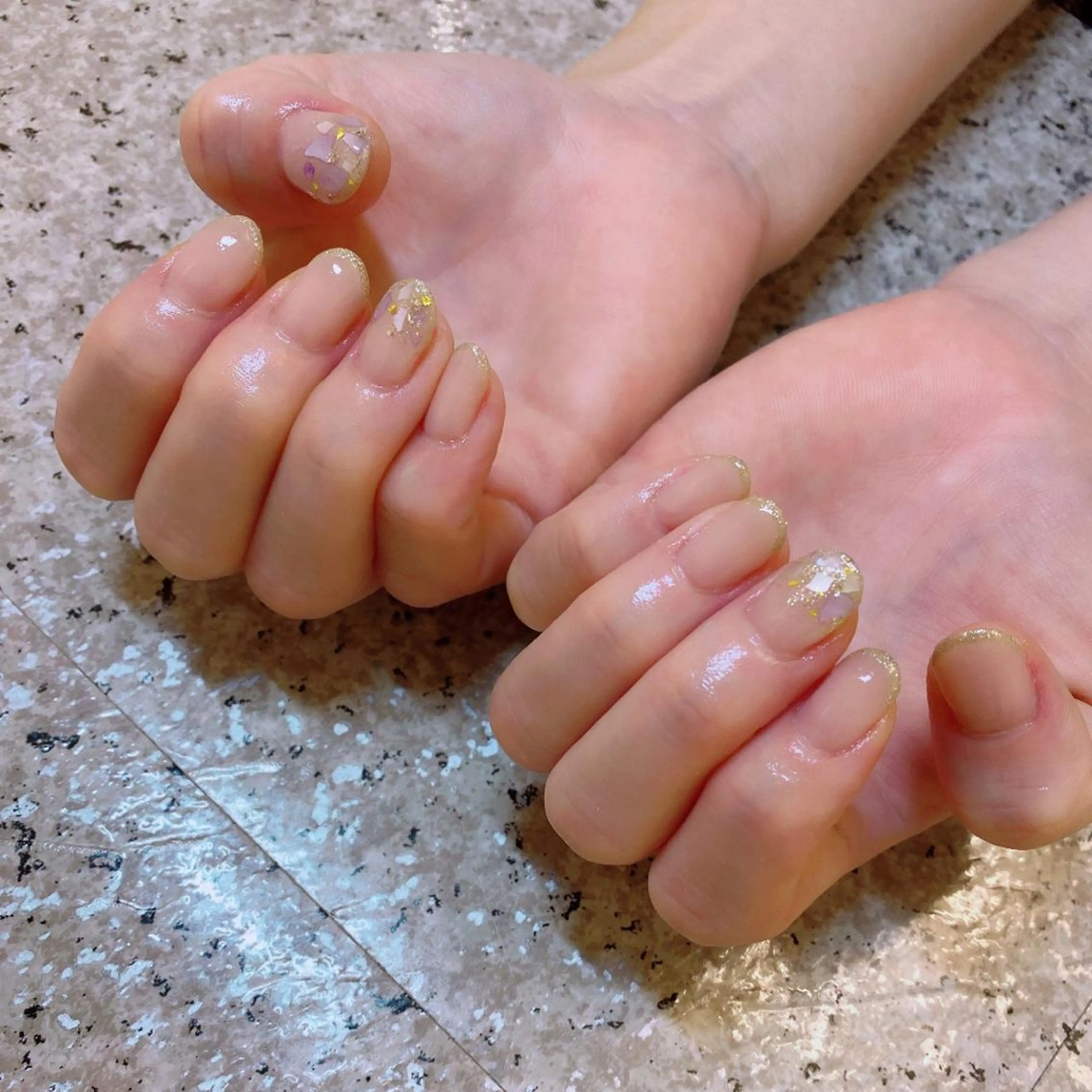 ネイル 持ち込み 菊地 千奈のネイルデザイン