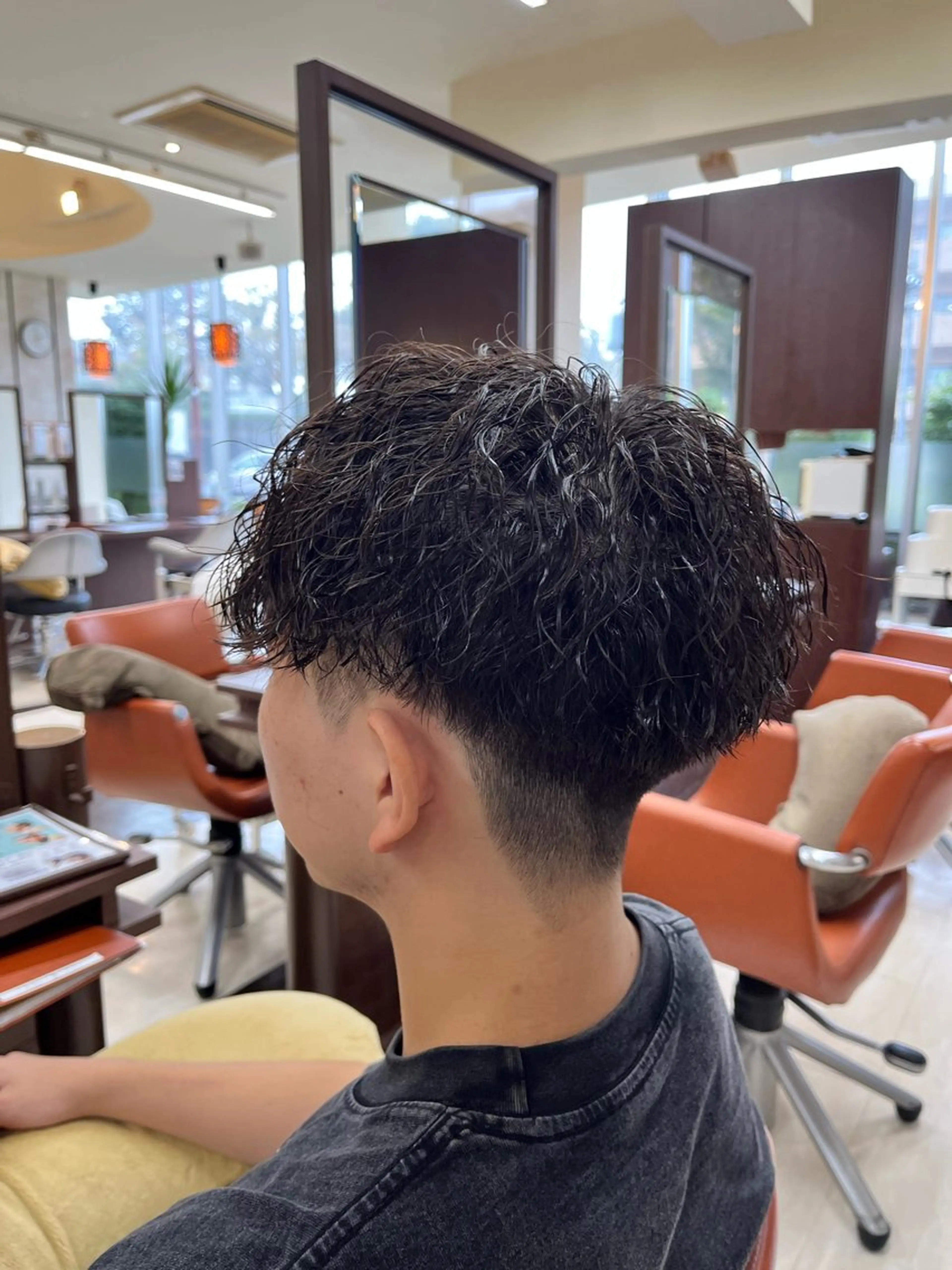 ショート パーマ メンズ メンズパーマ ツイストスパイラルパーマ スパイラルパーマ AROH  men's cut&men's perm 船橋店所属・🧊メンズ特化🧊 高木航希のヘアスタイル
