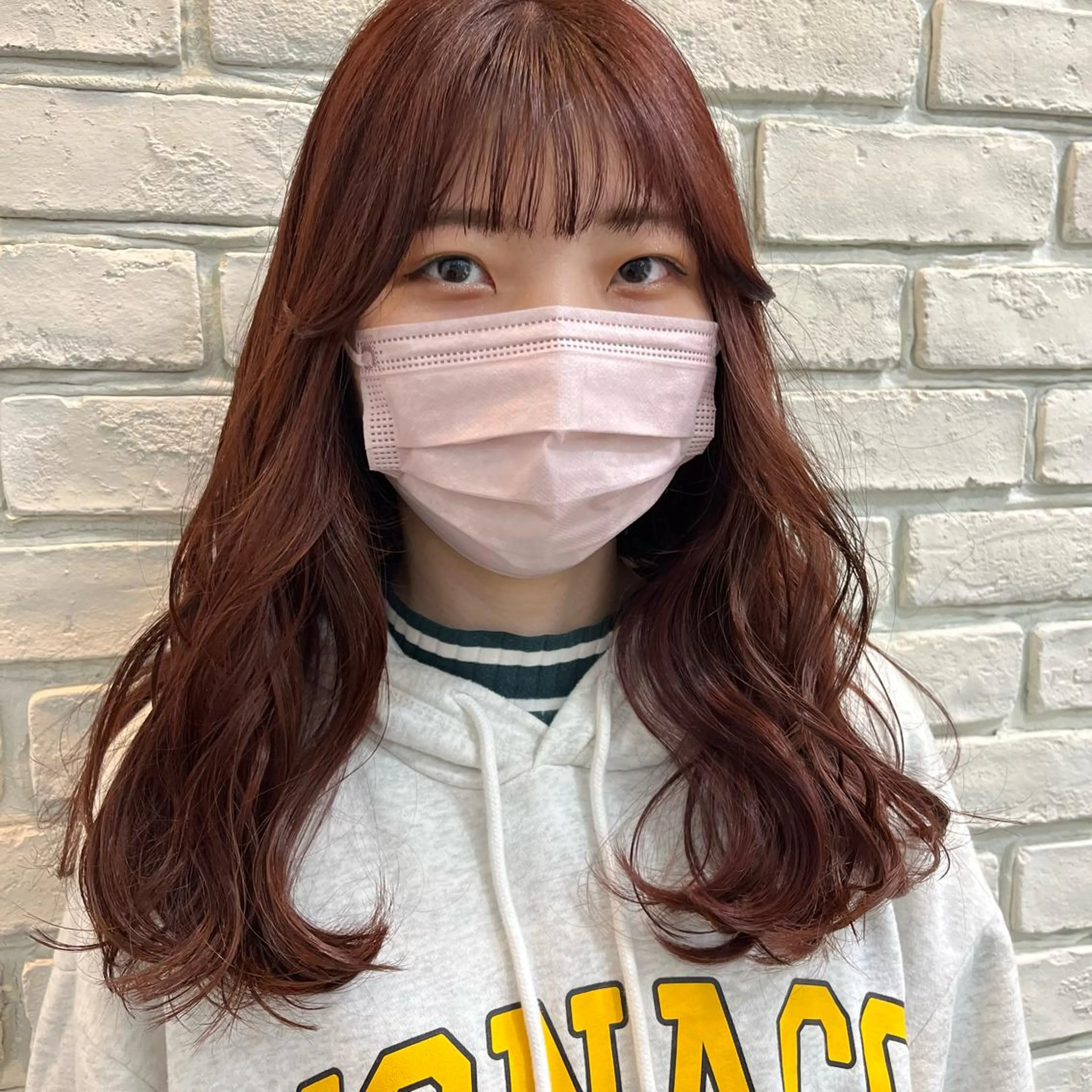 ロング カラー ピンクカラー カット ヘアカラー トリートメント SOYON 🤍CHIZU🤍.のヘアスタイル