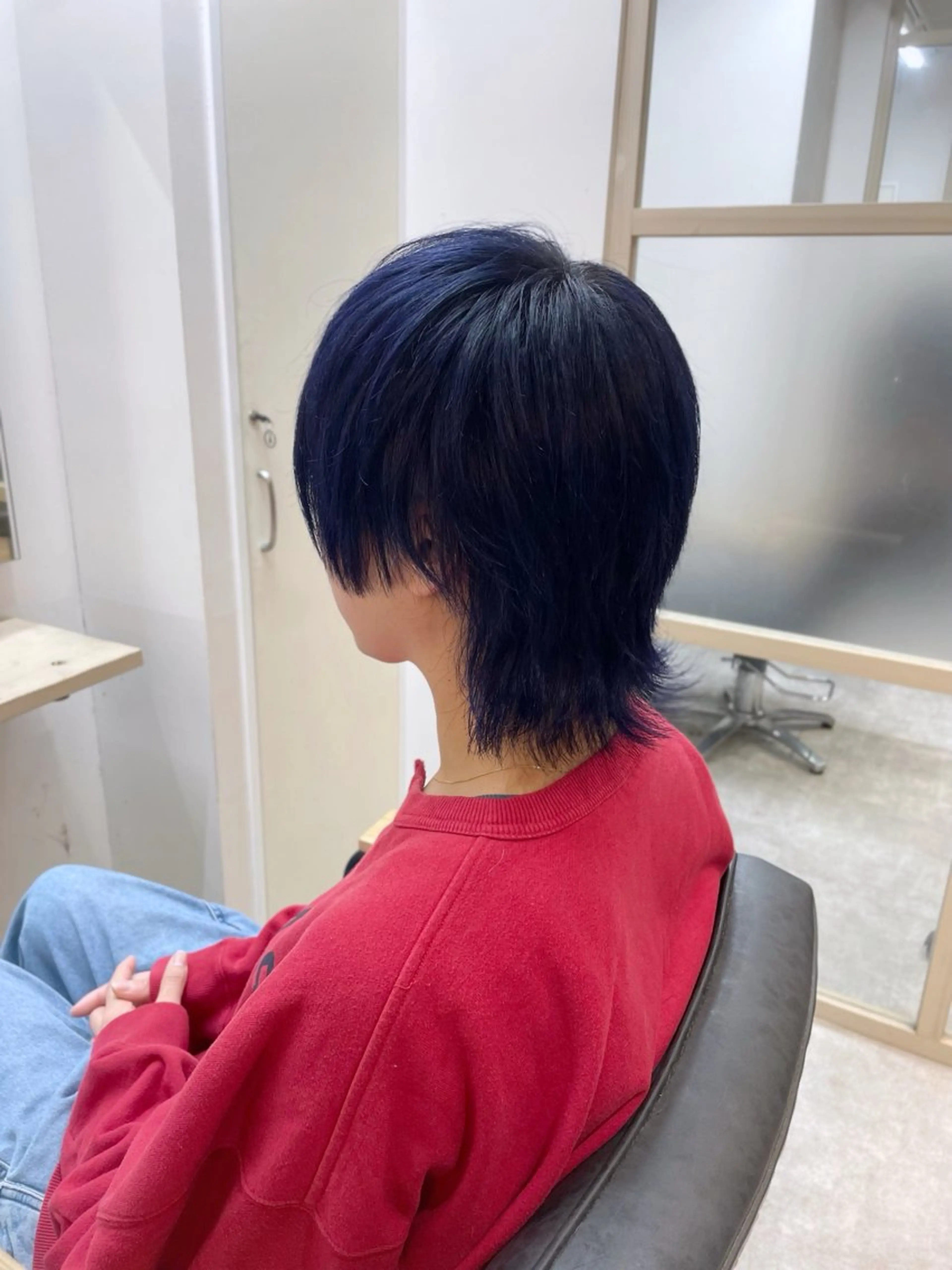 ミディアム カラー ブリーチ ヘアカラー トリートメント EMANON新宿南口所属・🦄中性ウルフ ☁️Shiori🦄のヘアスタイル