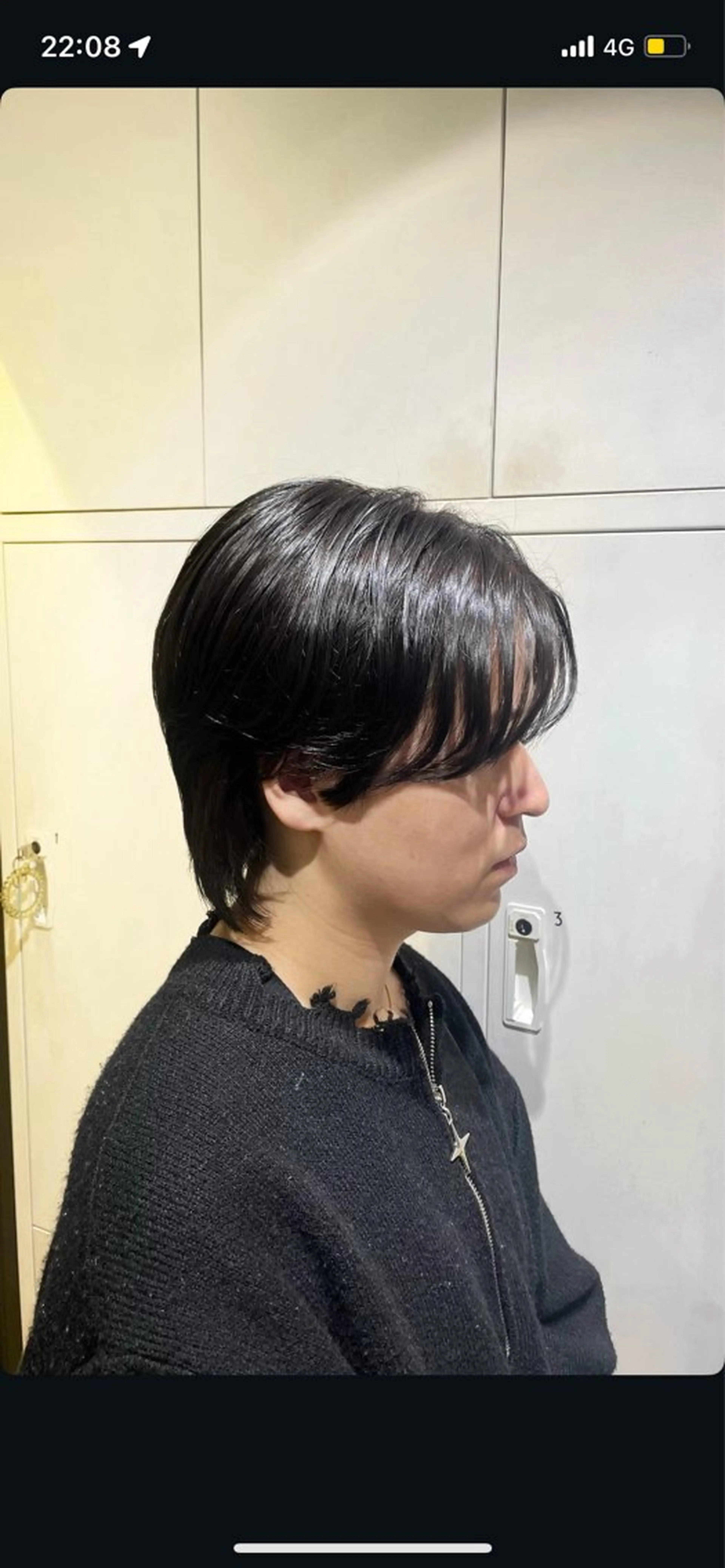カラー メンズ 黒髪 野上 こころのヘアスタイル