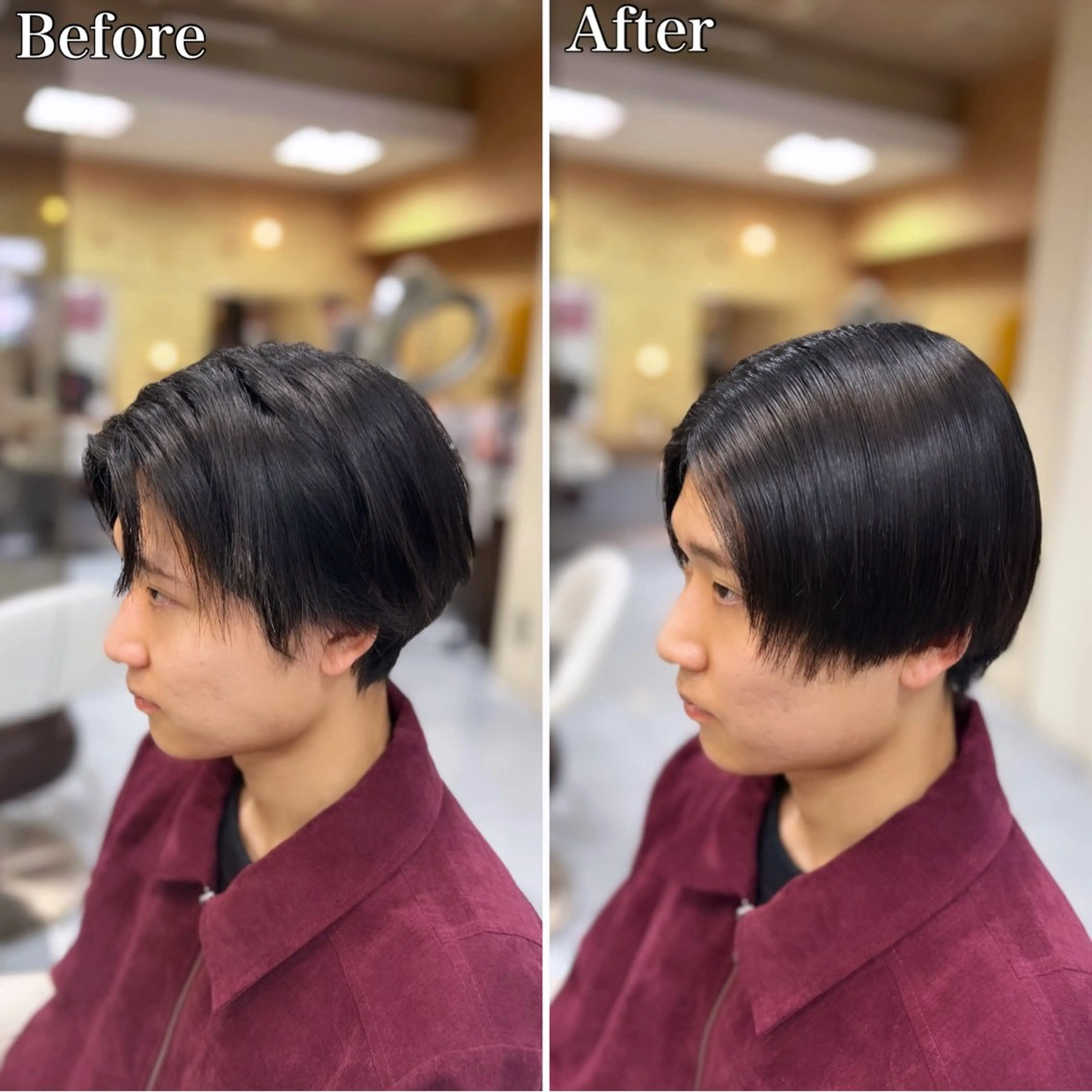 セミロング パーマ メンズ マッシュ 縮毛矯正 カット 縮毛矯正 トリートメント 🔮メンズ縮毛矯正 毛流れパーマ💎竹永のヘアスタイル