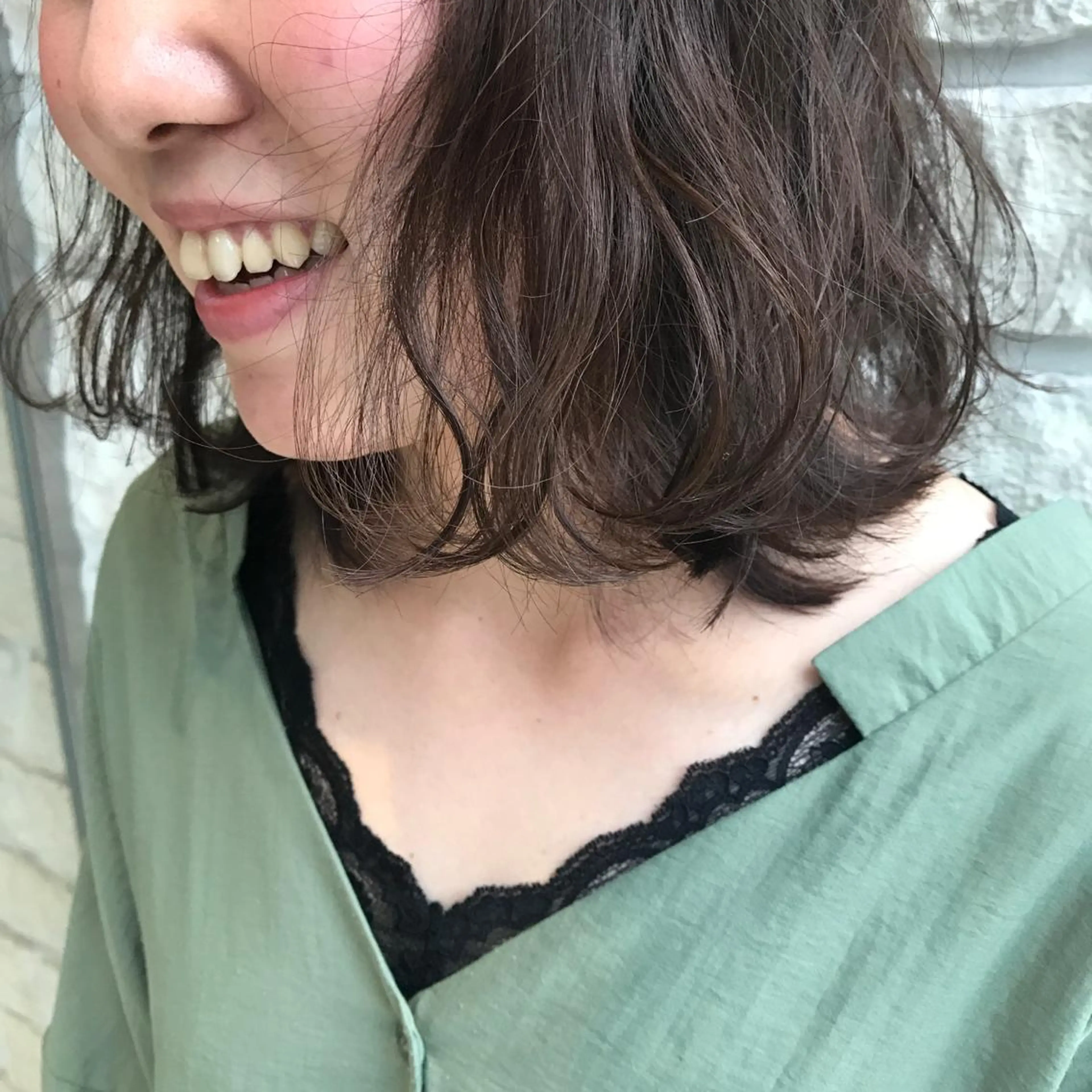 ミディアム カット ヘアカラー トリートメント 庄司 美佑樹のヘアスタイル