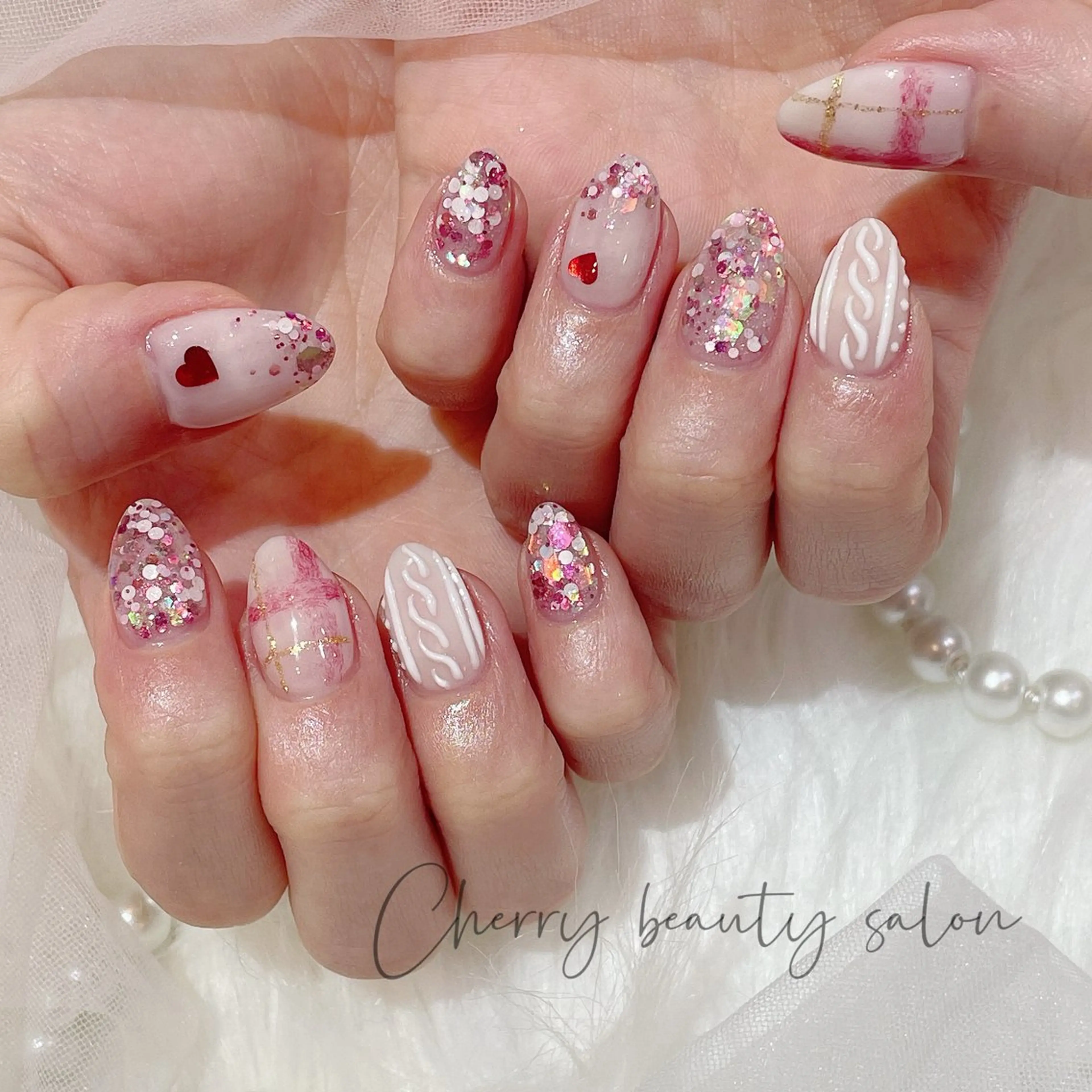 ネイル ハンドネイル ハンドケア SAKURA 🍒のネイルデザイン