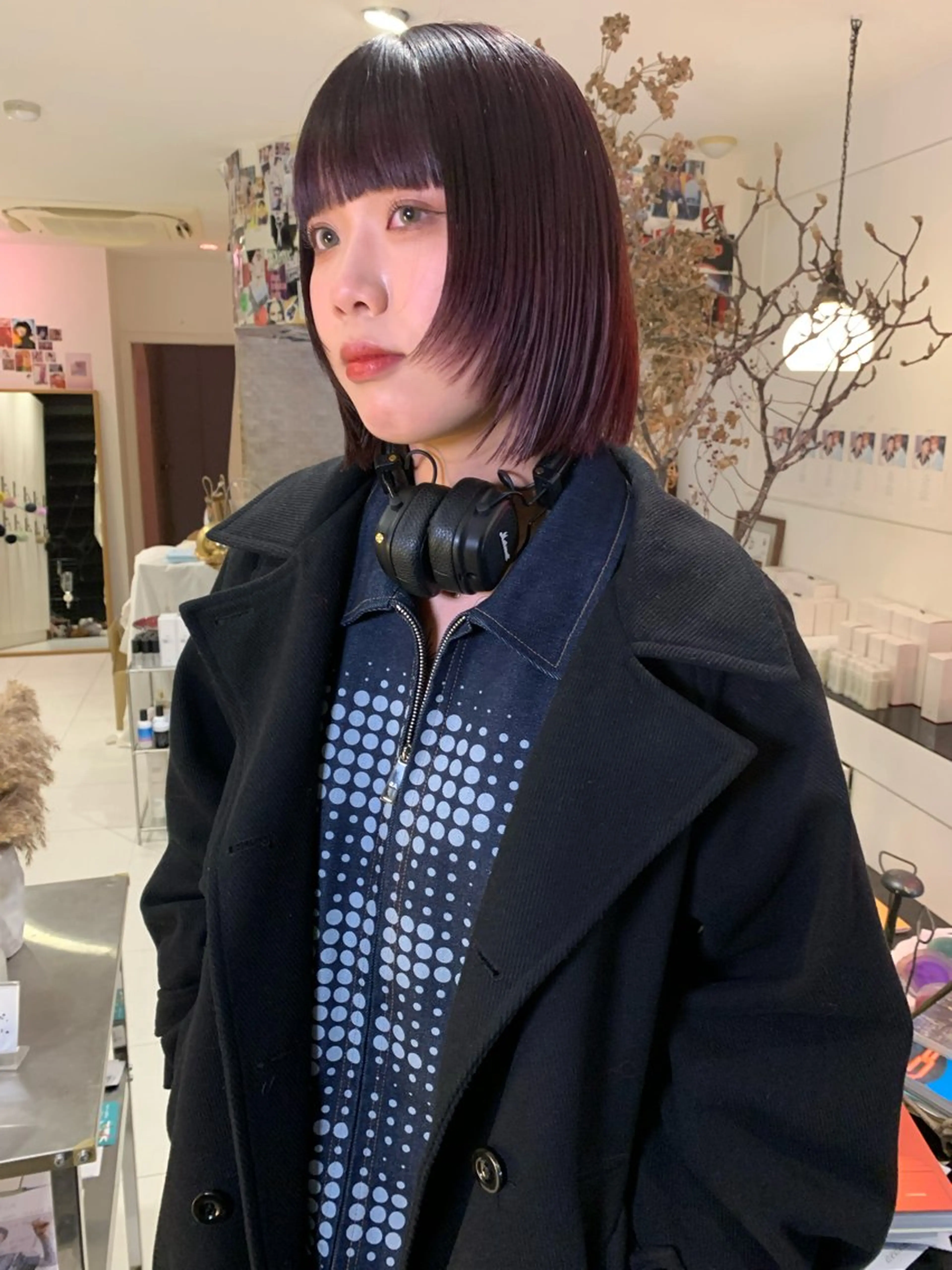 ミディアム カラー ヘアカラー トリートメント 早川 豪のヘアスタイル