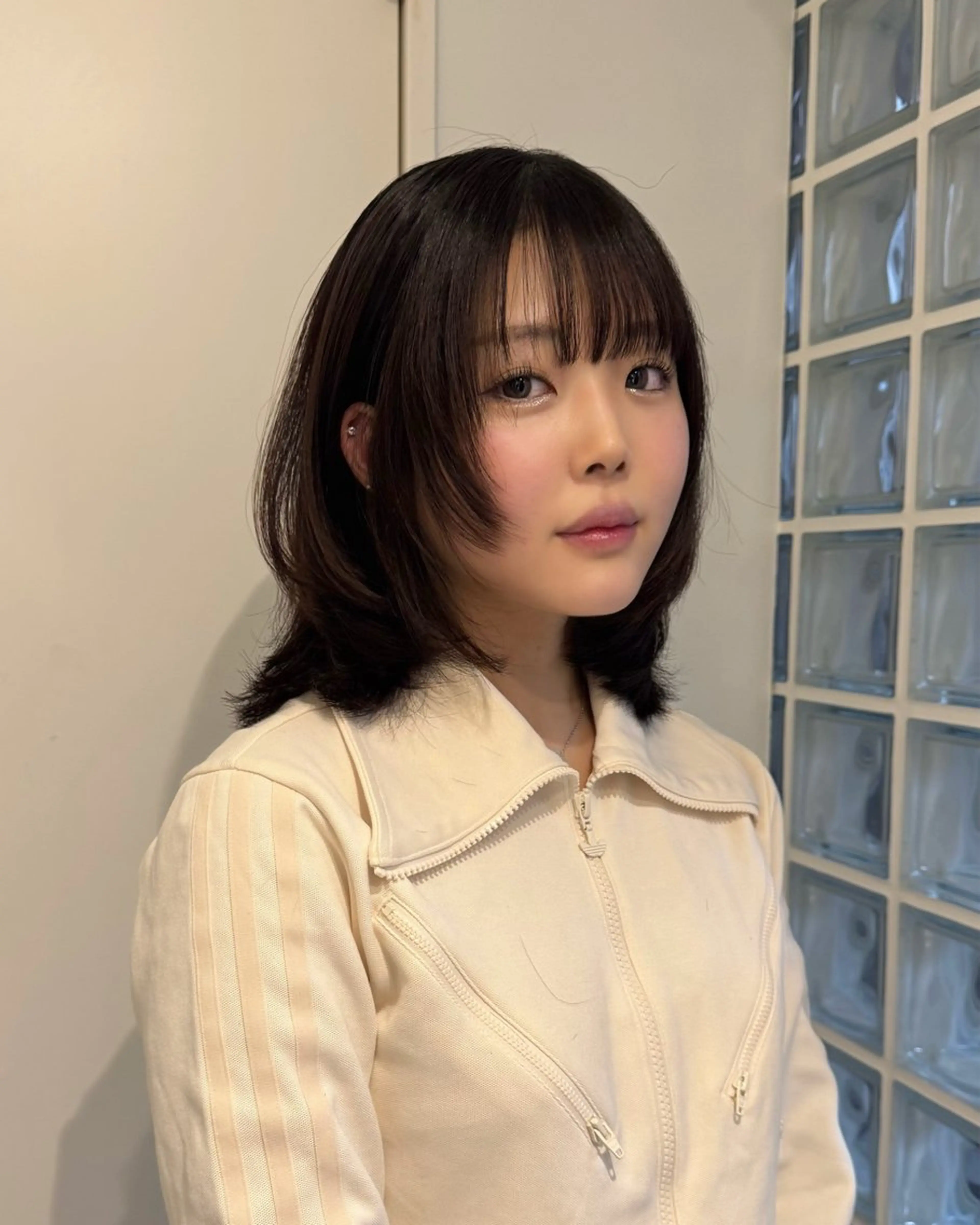 ミディアム カラー カット ヘアカラー 透明感/レイヤー カット🎀マコのヘアスタイル
