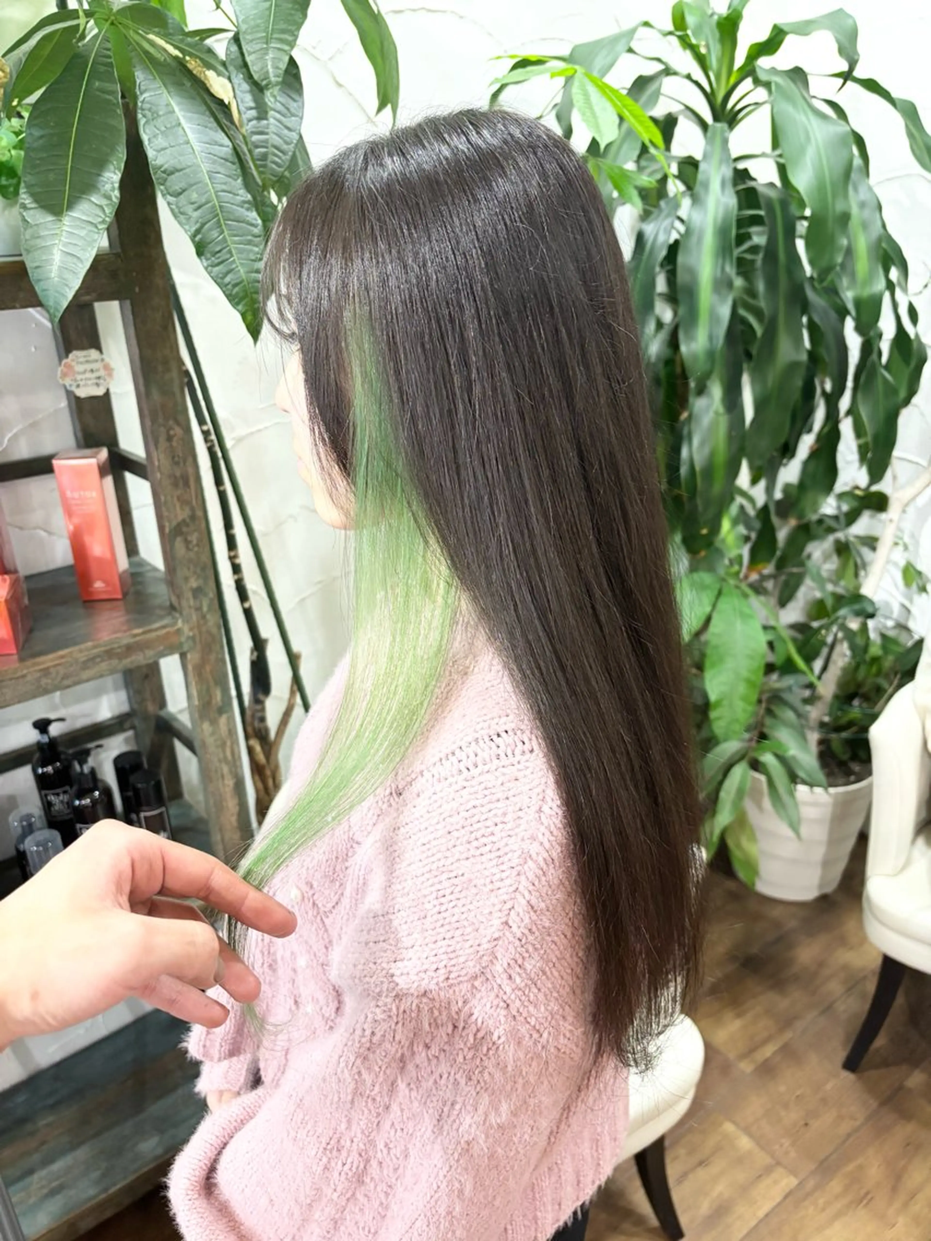ロング ヘアカラー トリートメント ヘッドスパ ブリーチ特化/透明感 カラー森山陽向のヘアスタイル