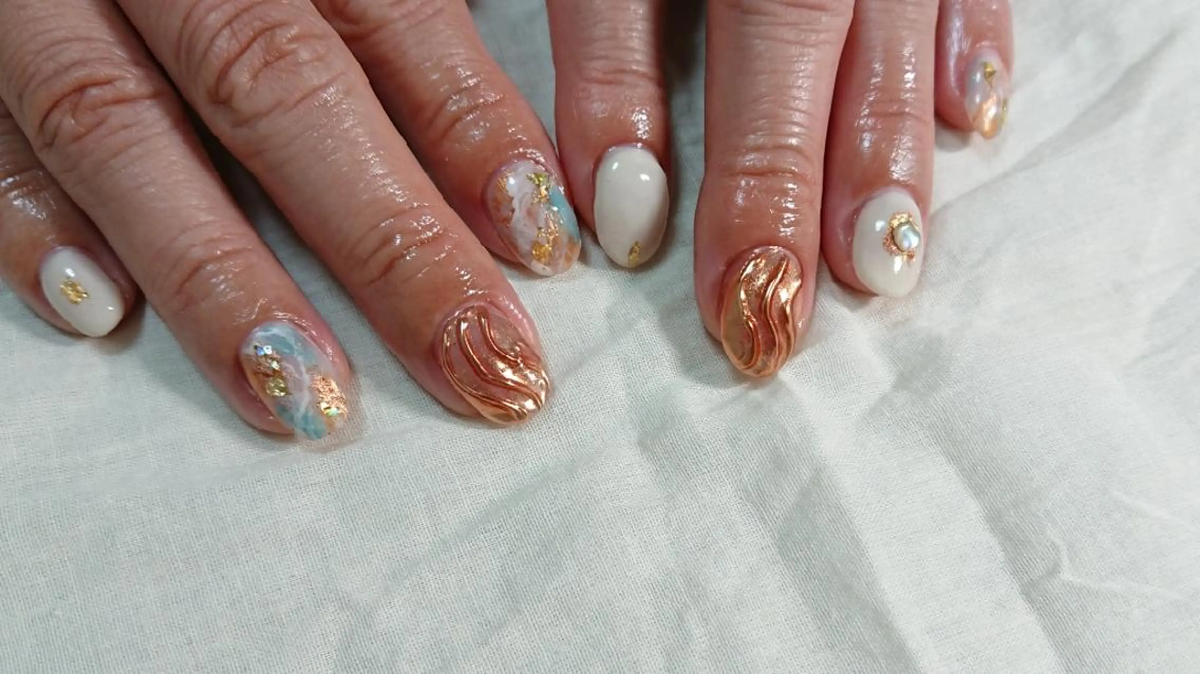ネイル ニュアンスネイル shellnail さなえのネイルデザイン