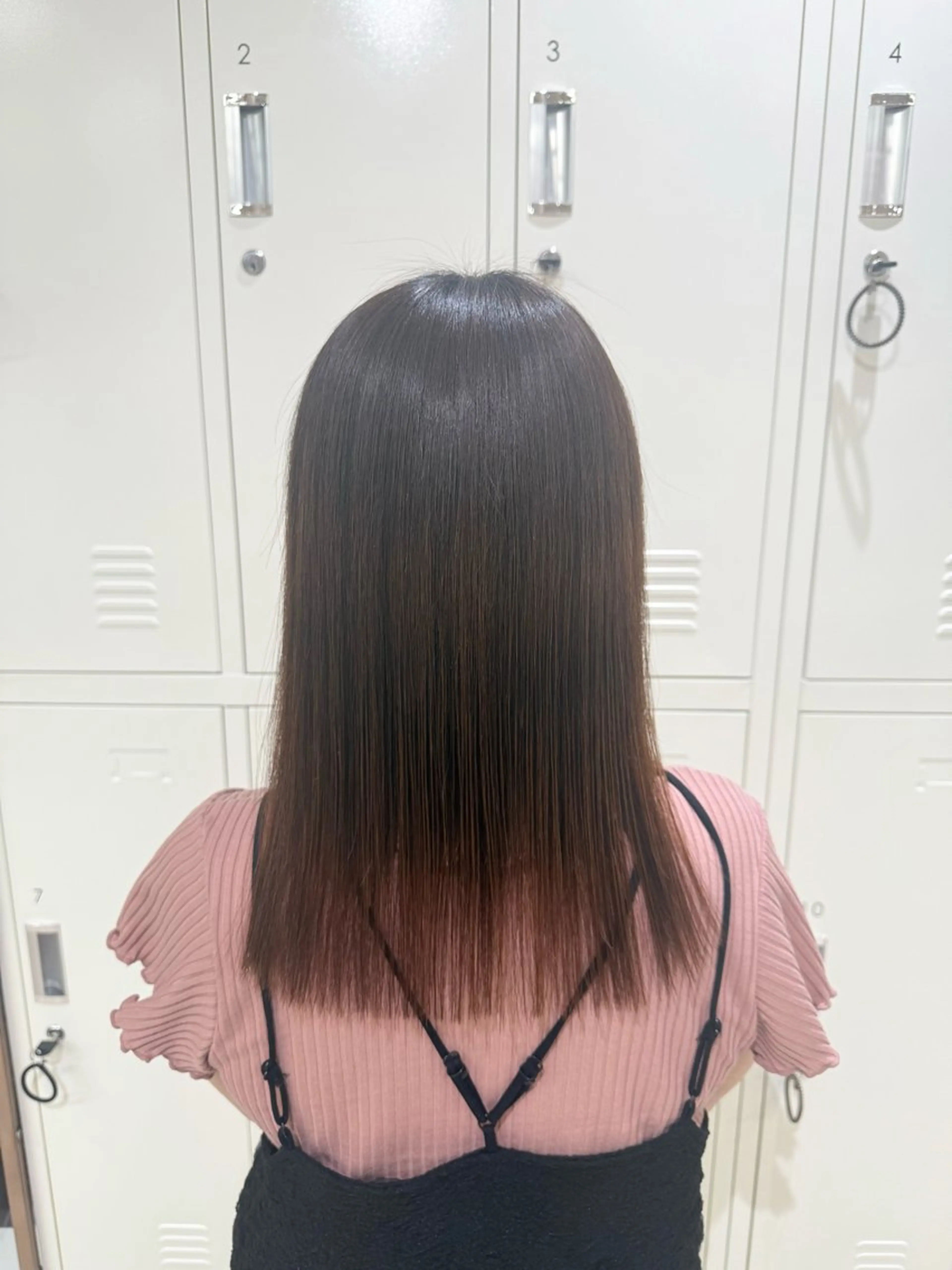 ロング カラー カット ヘアカラー アレンジ🎀暗髪🥣 FACE。らんのヘアスタイル