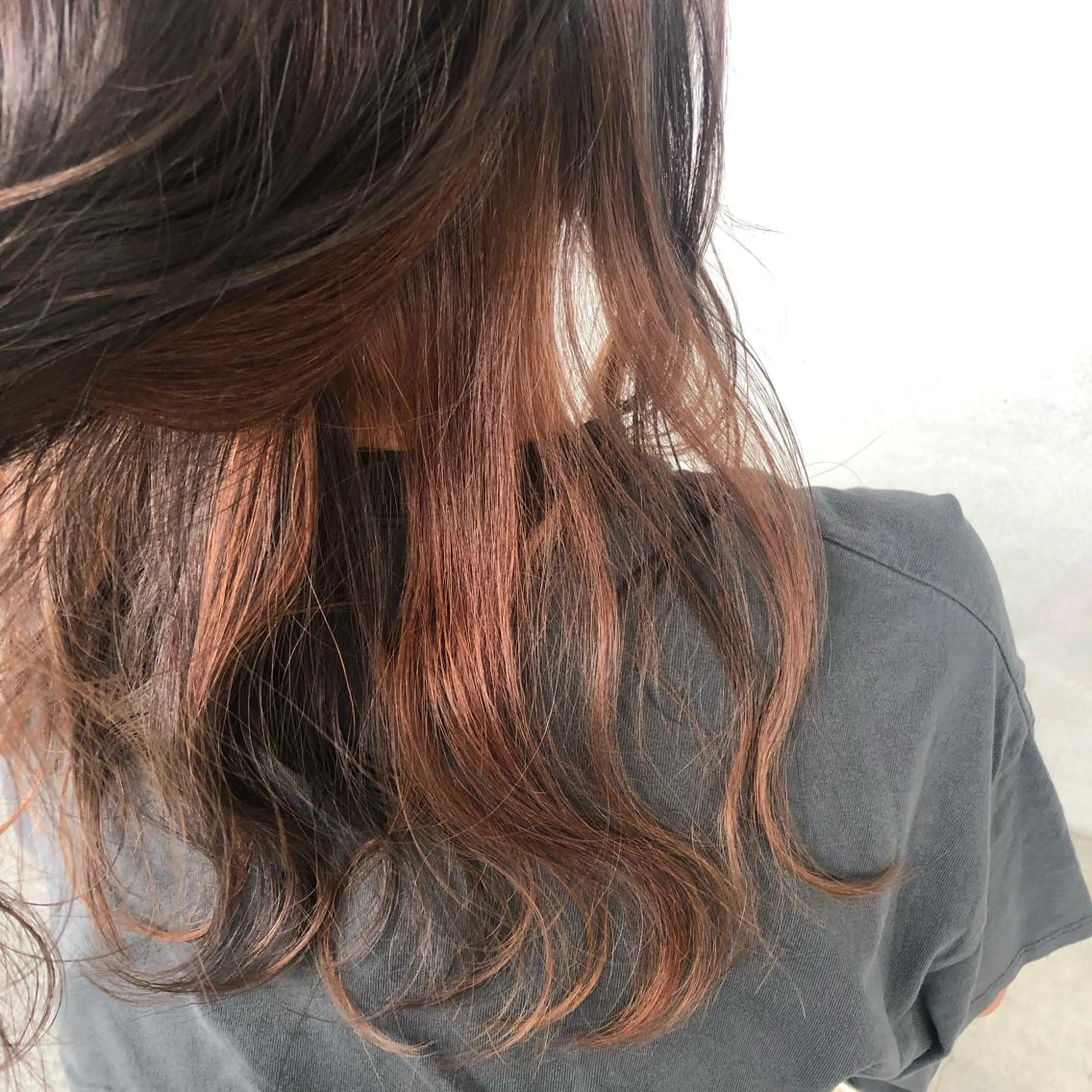 ミディアム カラー ヘアカラー 小森 樹奈のヘアスタイル