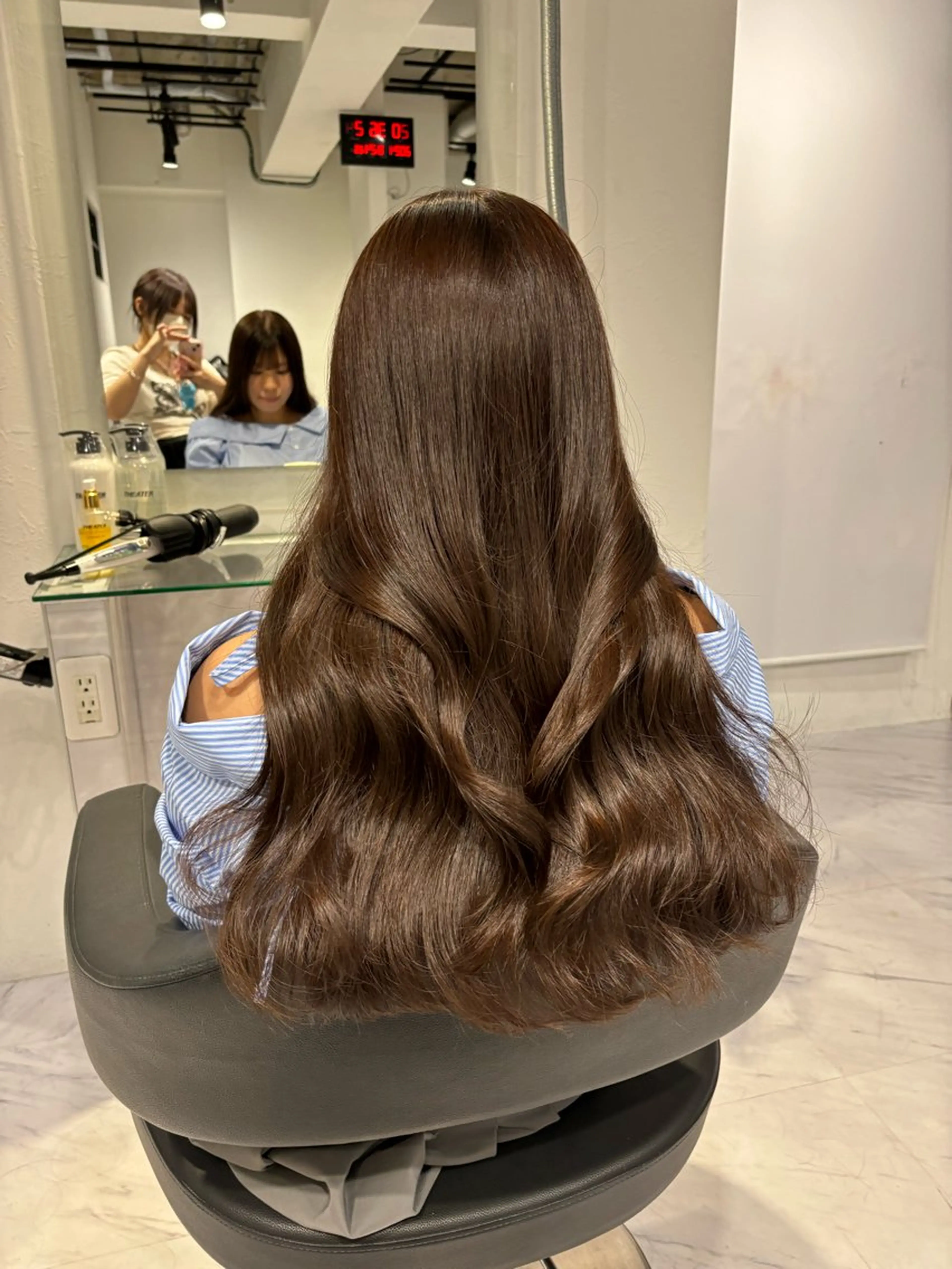 ロング カラー ヘアカラー トリートメント ヘッドスパ ヘアセット 表参道♡暗髪^ྀི 艶カラー♡アユミのヘアスタイル