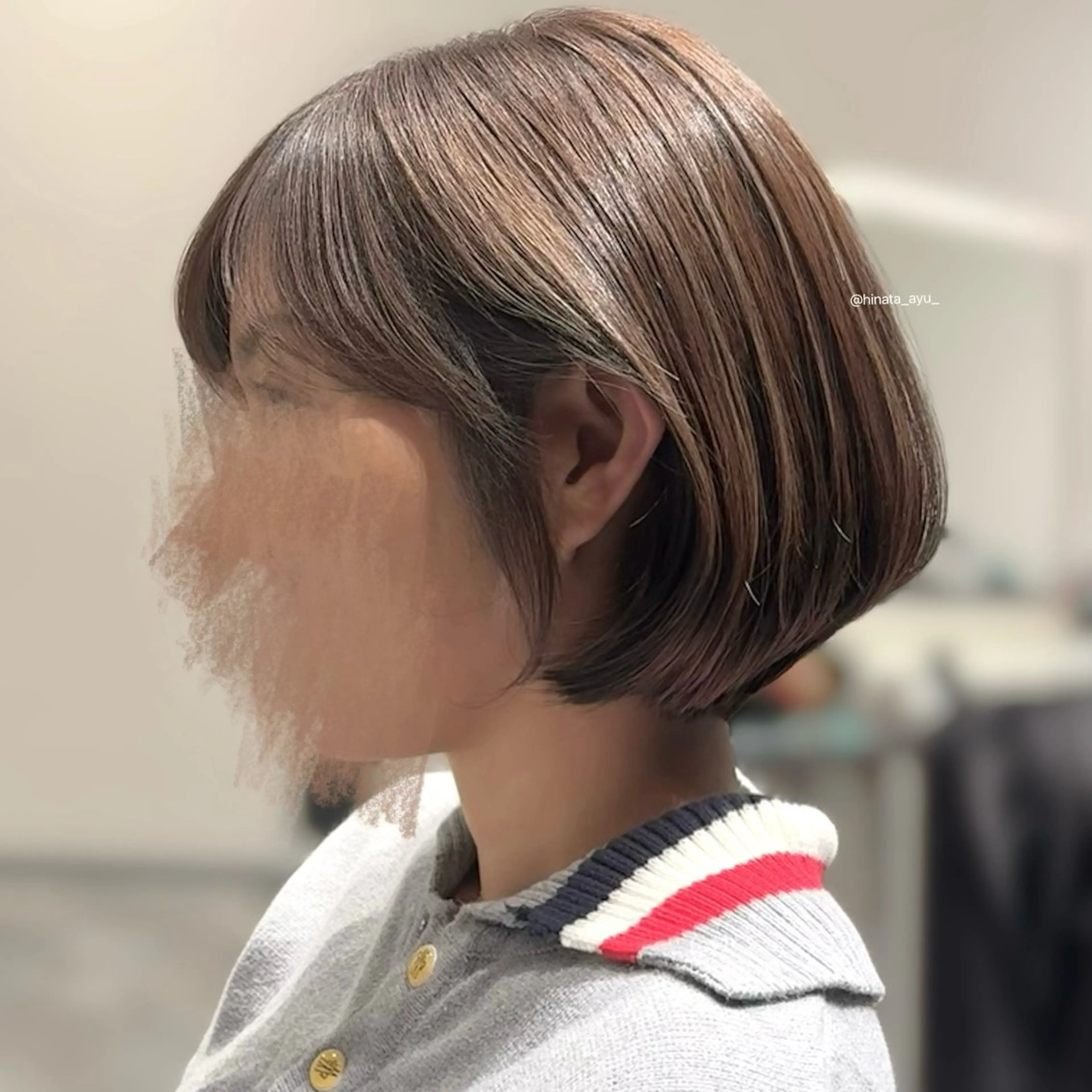 ショート ボブ ひなた あゆみのヘアスタイル