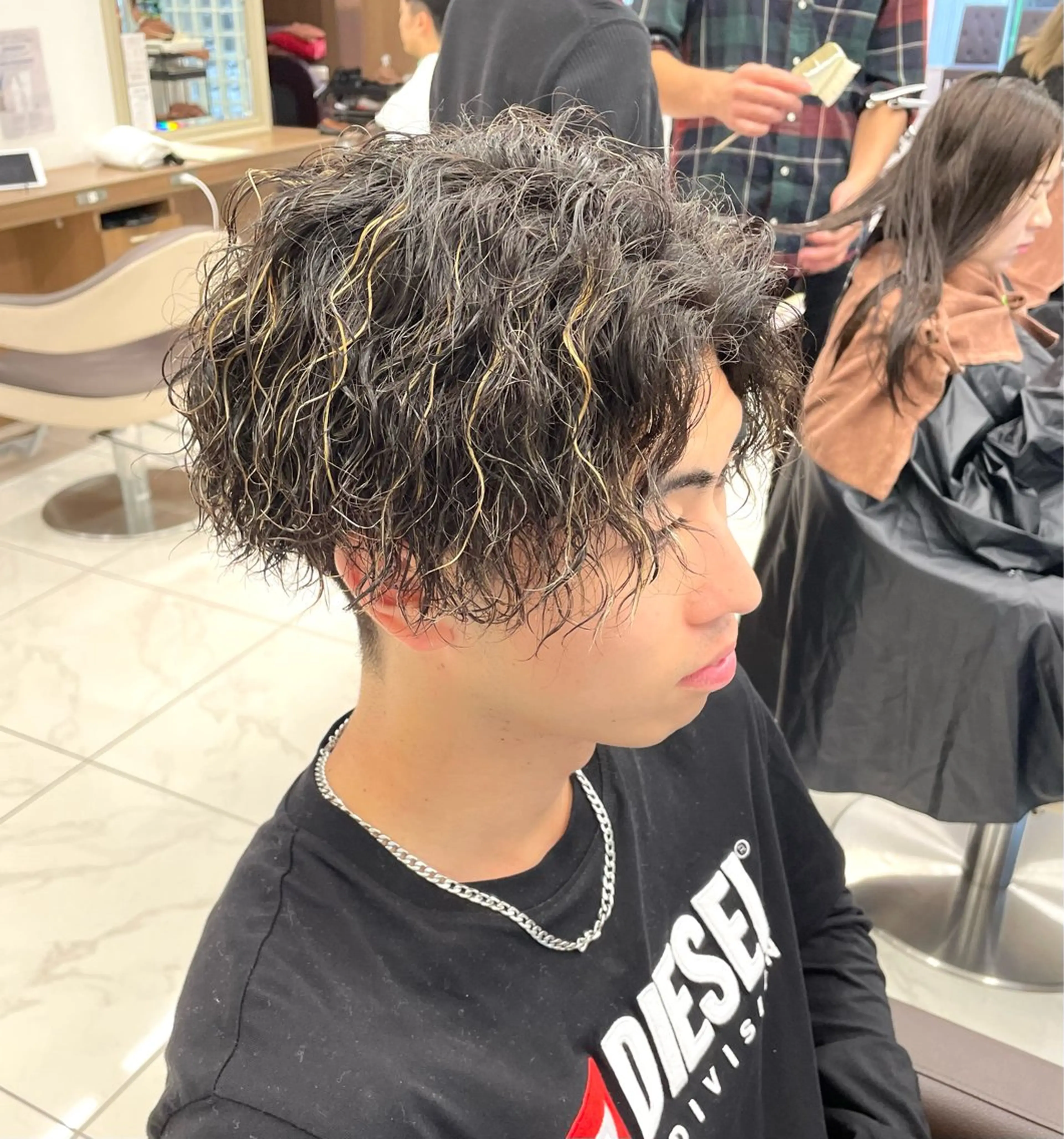 ショート カラー パーマ メンズ カット ヘアカラー パーマ 【メンズ特化】 池田大成✂︎のヘアスタイル