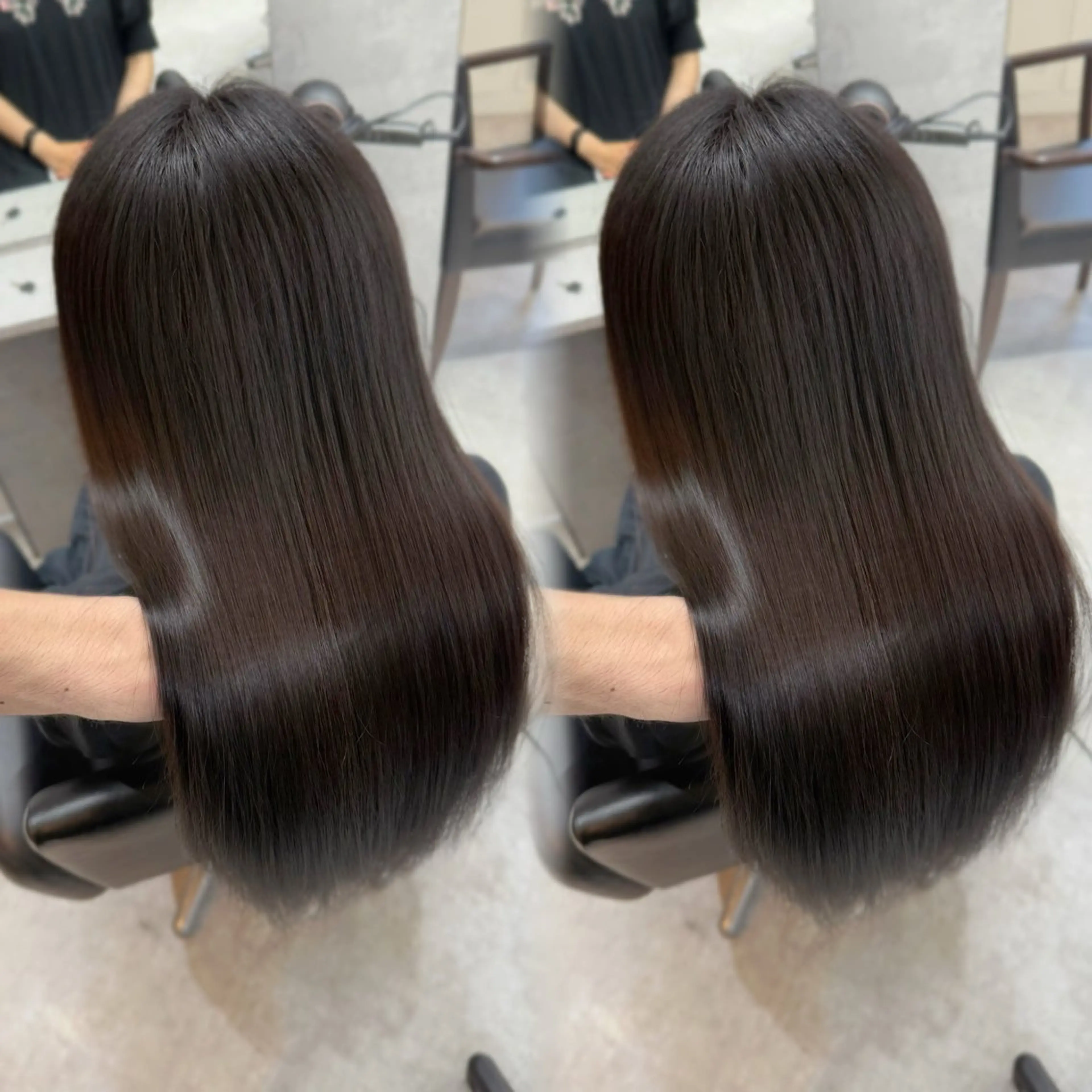 ロング カラー ベージュカラー ブリーチ 透明感カラー ブリーチなしカラー 髪質改善 ヘアカラー 新宿/髪質改善 /透け感/Sotaのヘアスタイル