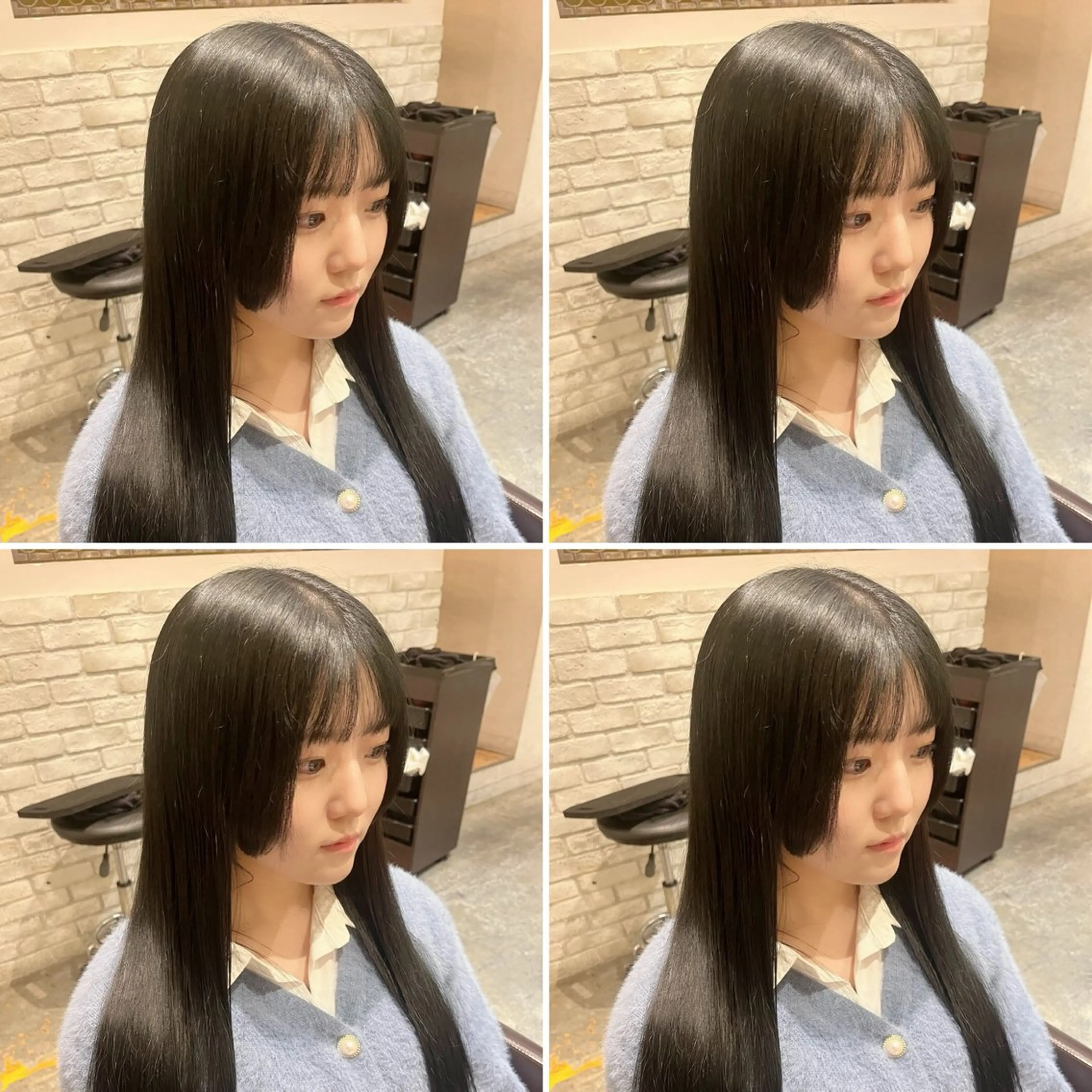 ロング カラー カット ヘアカラー トリートメント ヘアセット 髪質改善・韓国ヘア特 化💎店長望月のヘアスタイル