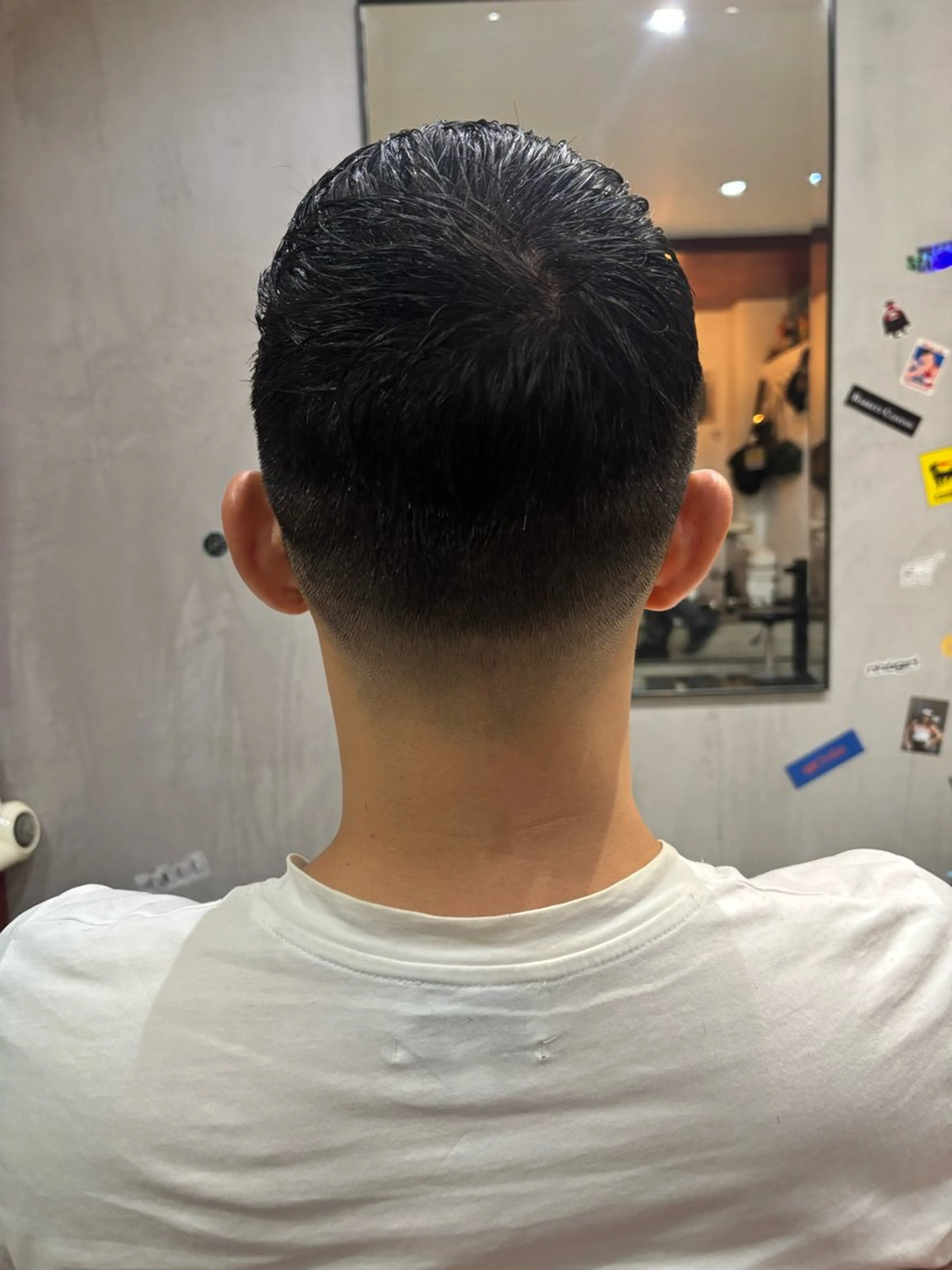 ショート メンズ センターパート フェードカット 刈り上げ ショートヘア ツーブロック刈り上げ Harunaのヘアスタイル