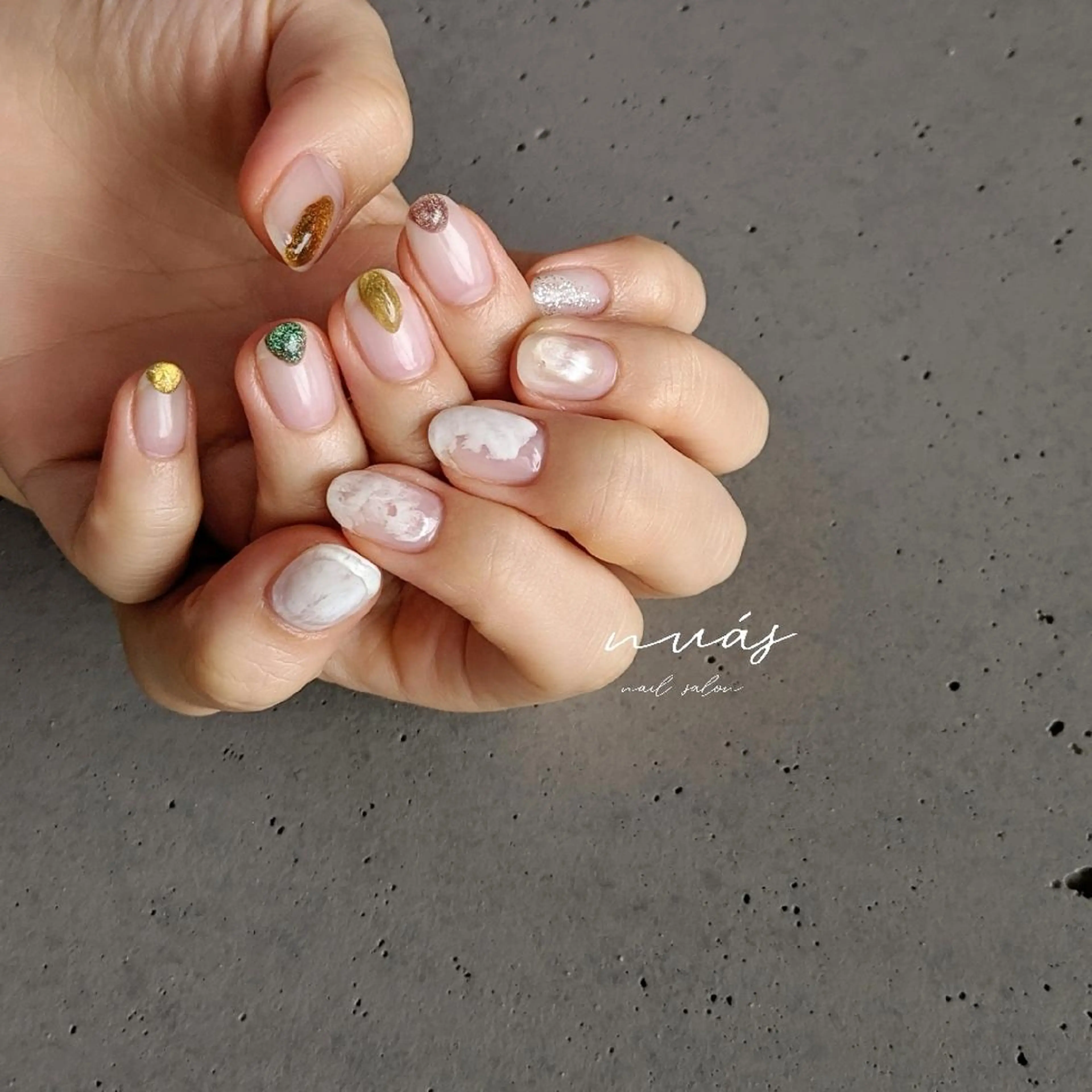 ネイル ハンドネイル nuás nail & eyeのネイルデザイン