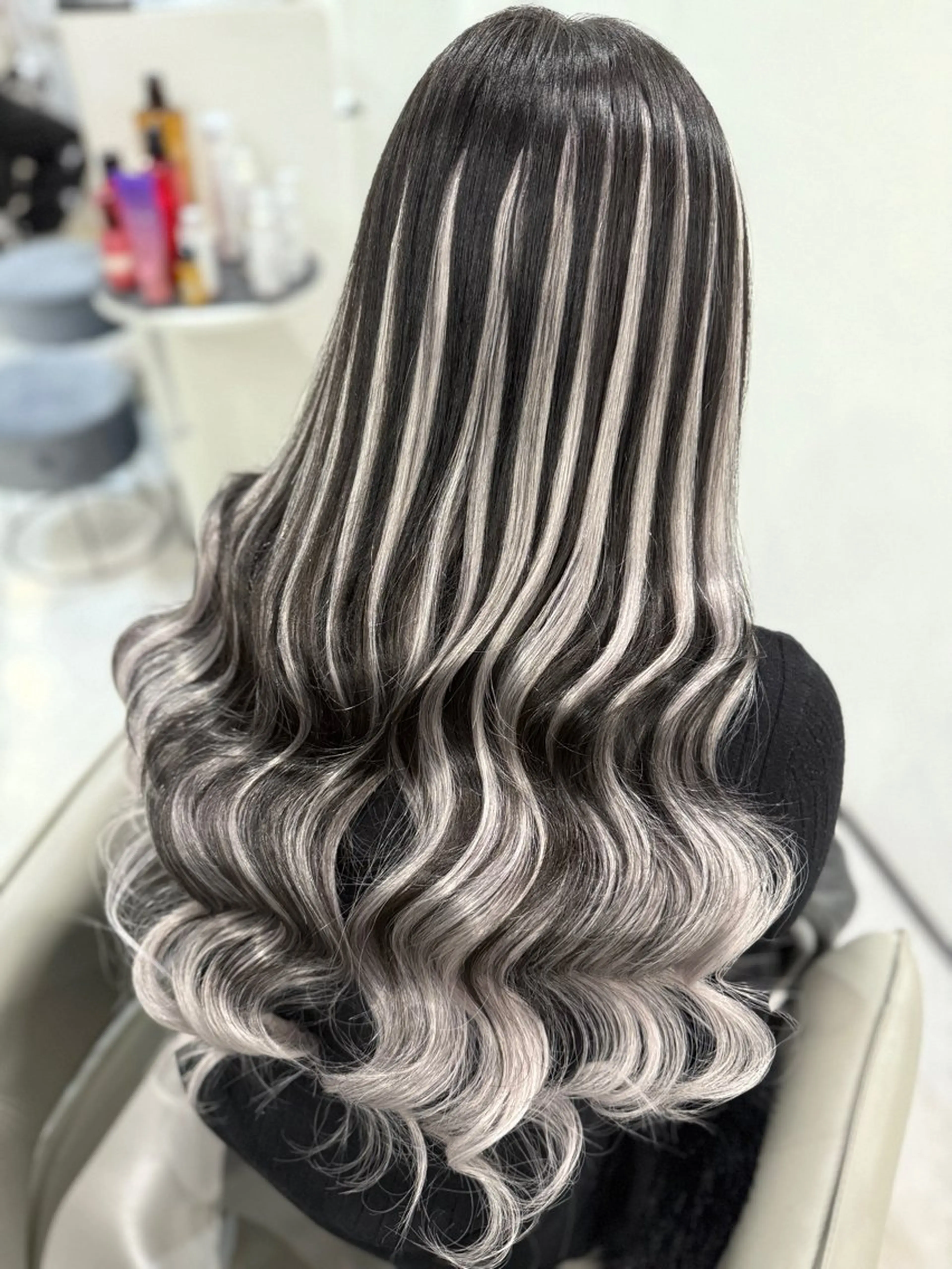 ロング エクステ レイヤーカット エクステ シールエクステ AOI️🫧🩵のヘアスタイル