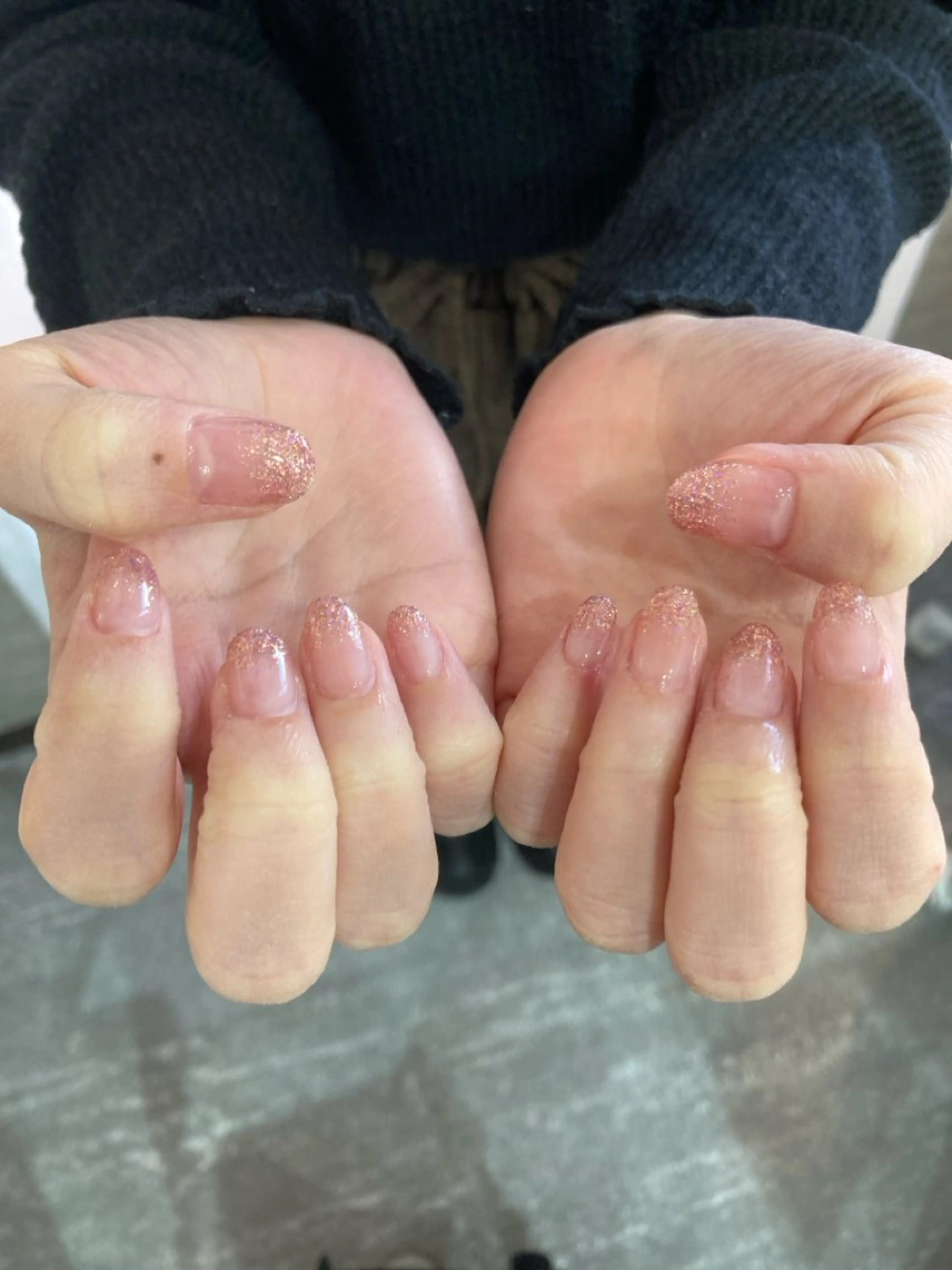 【オフなし】ハンド☆ラメグラデーションの写真